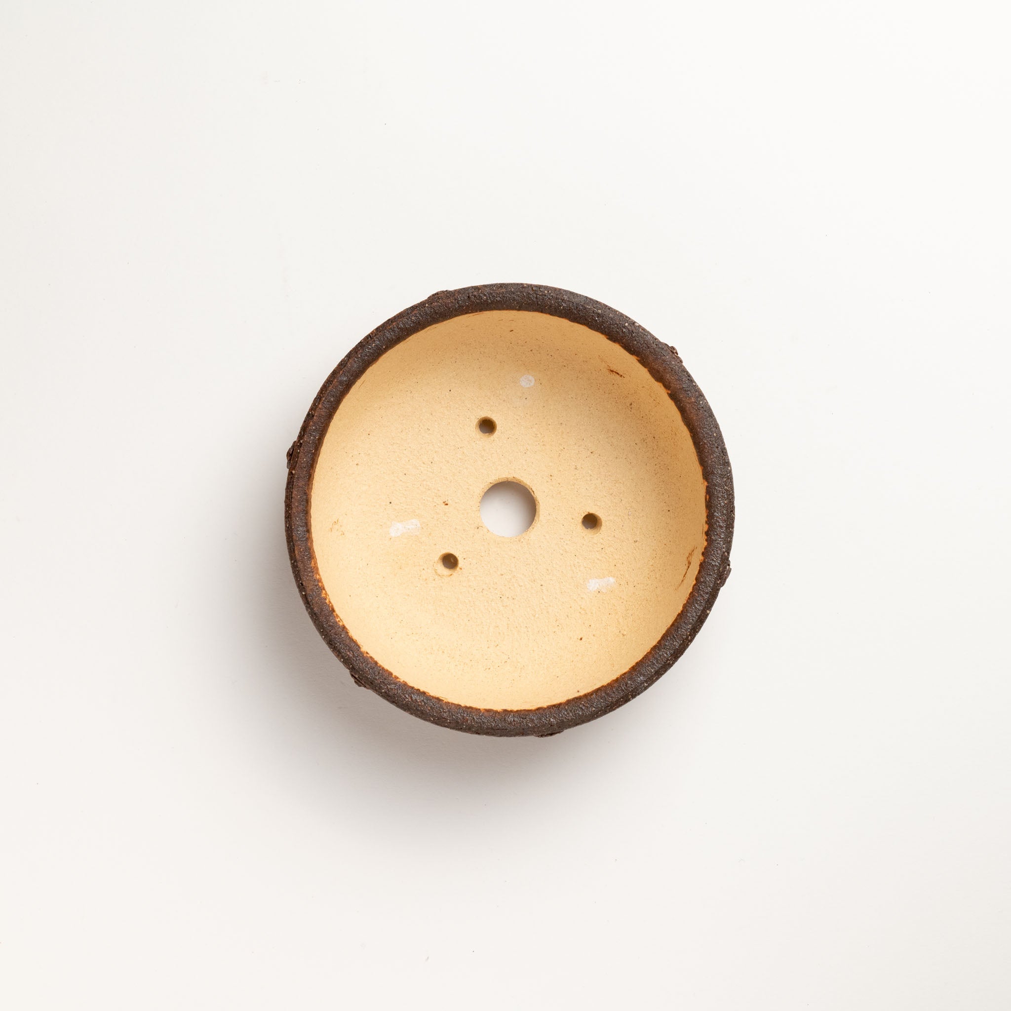 Naginowa Shigaraki Ware Komon Japanese Bonsai Pot Set of 3