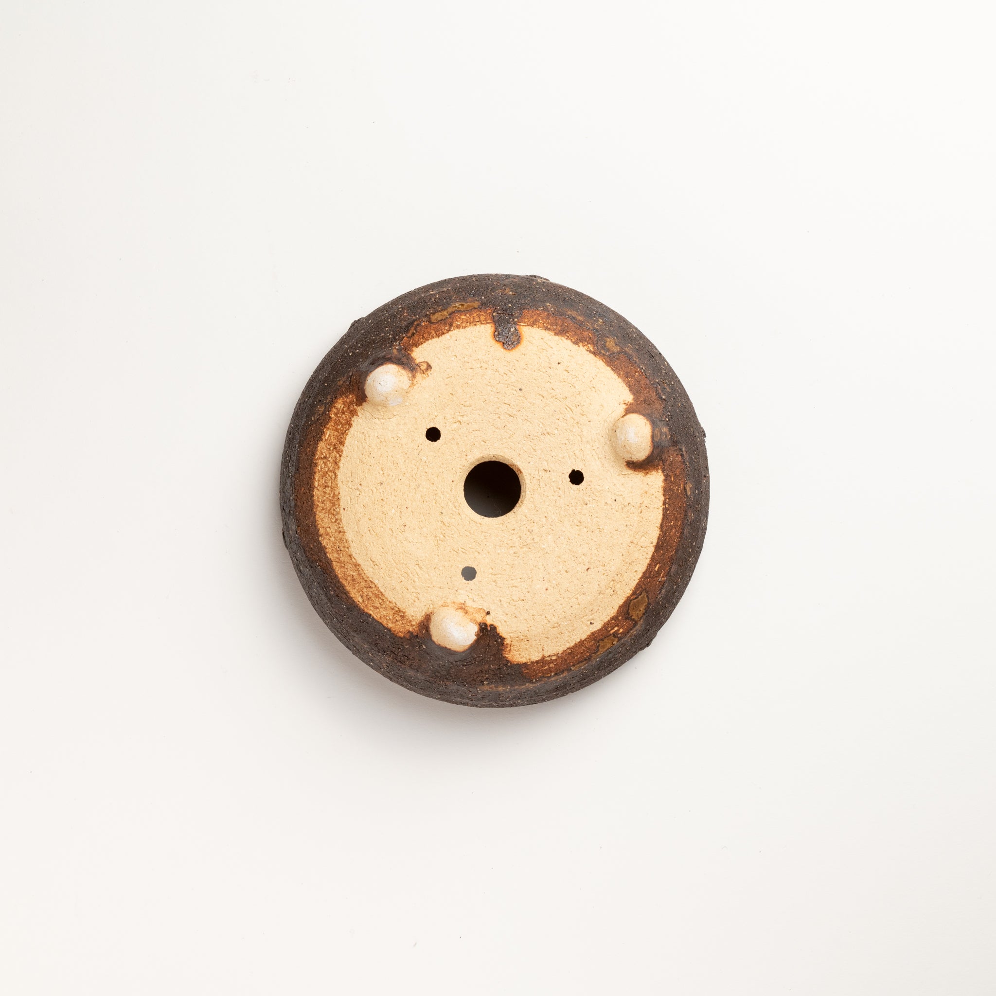 Naginowa Shigaraki Ware Komon Japanese Bonsai Pot Set of 3