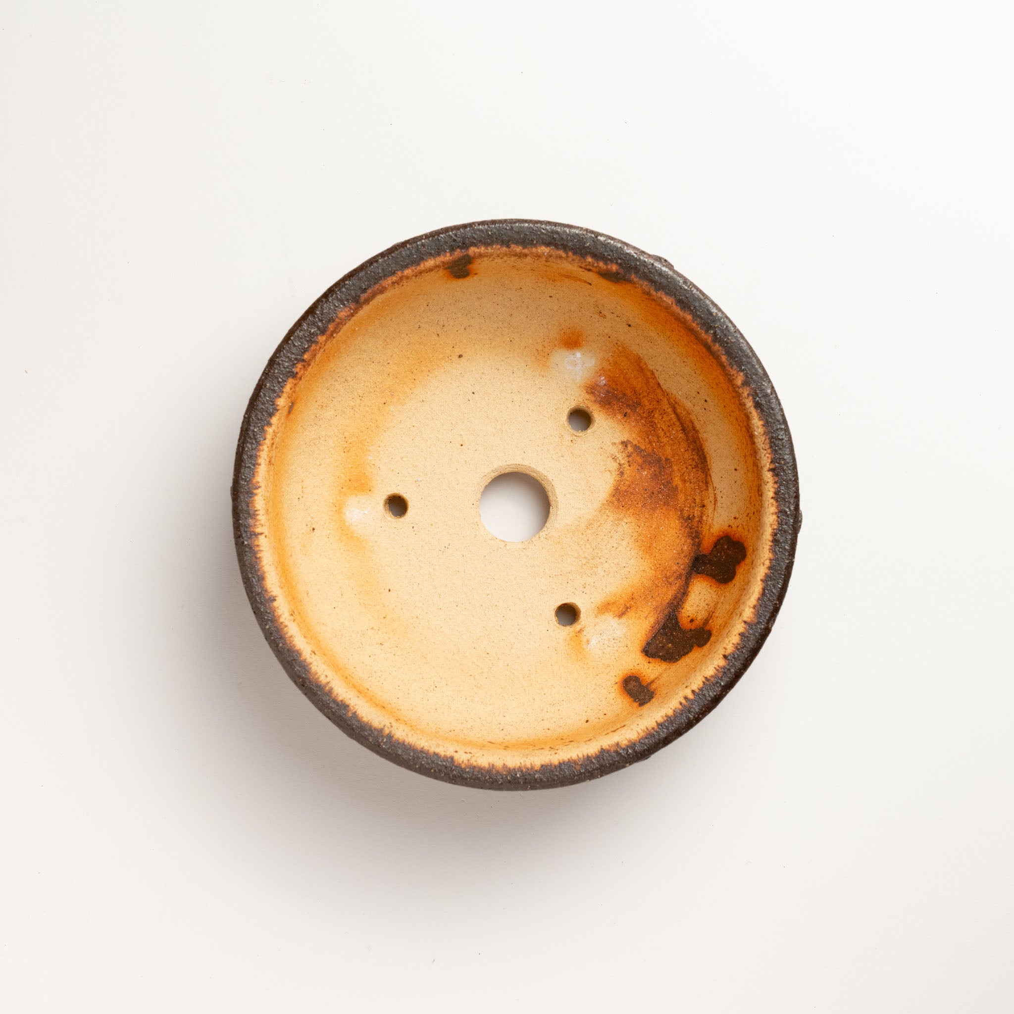 Naginowa Shigaraki Ware Komon Japanese Bonsai Pot Set of 3