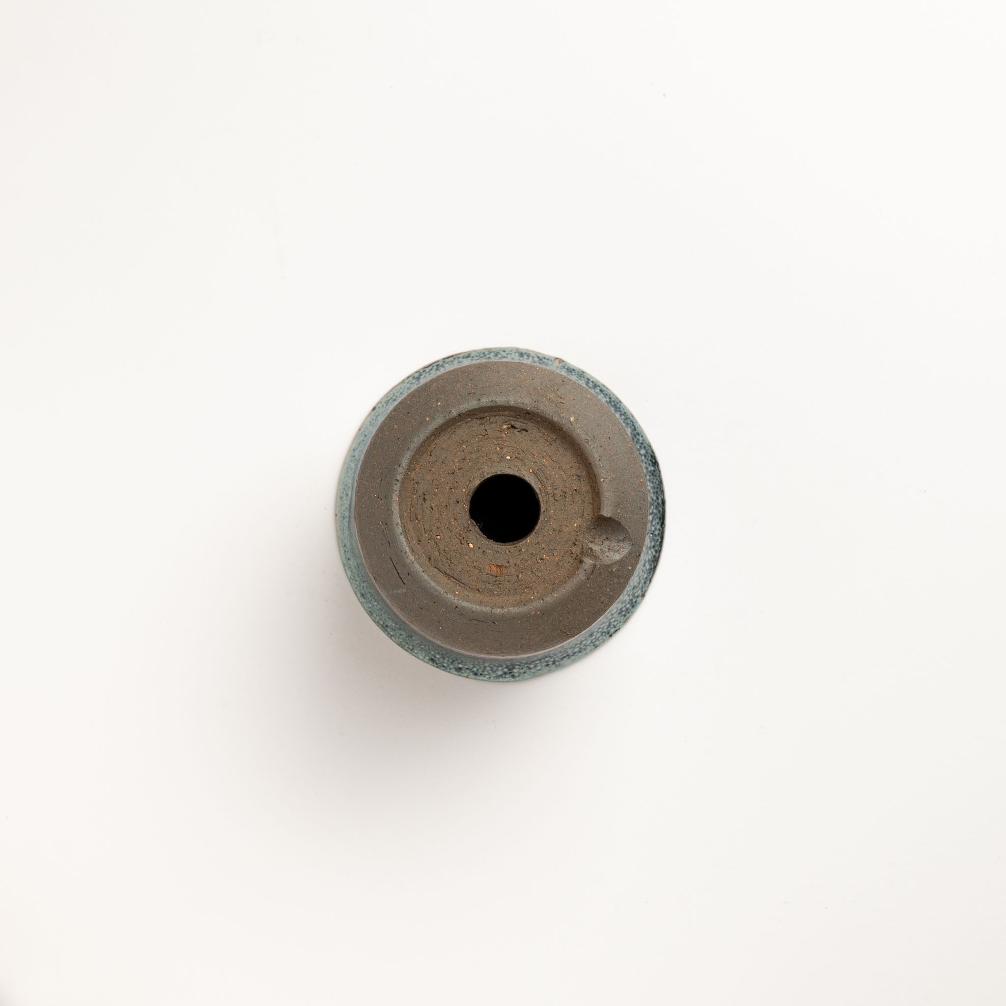 Naginowa Shigaraki Ware Iron Glaze Double Layered Deep Japanese Bonsai Pot 4 in.