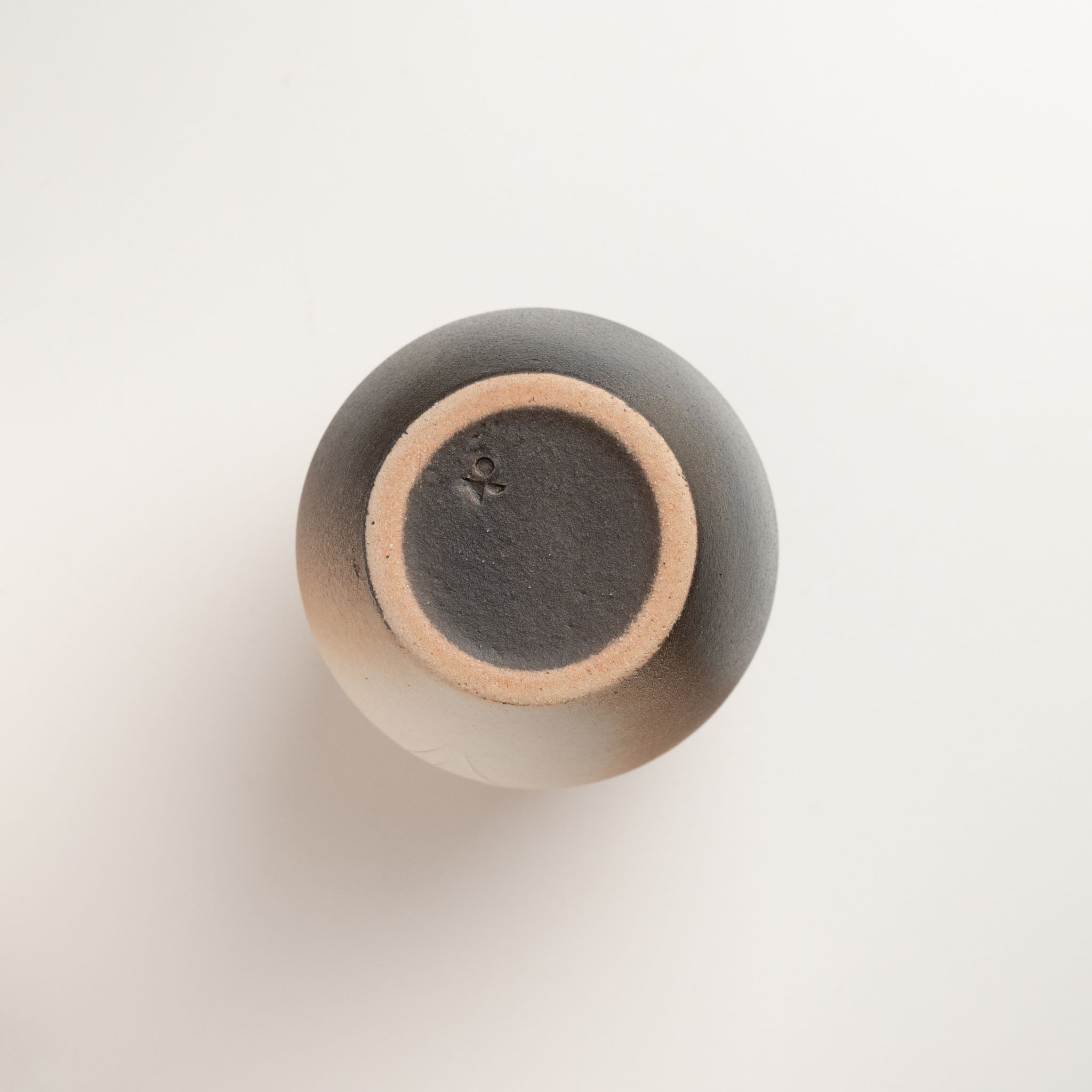 Naginowa Shigaraki Ware Moon Night Flower Pot 4.9 in.