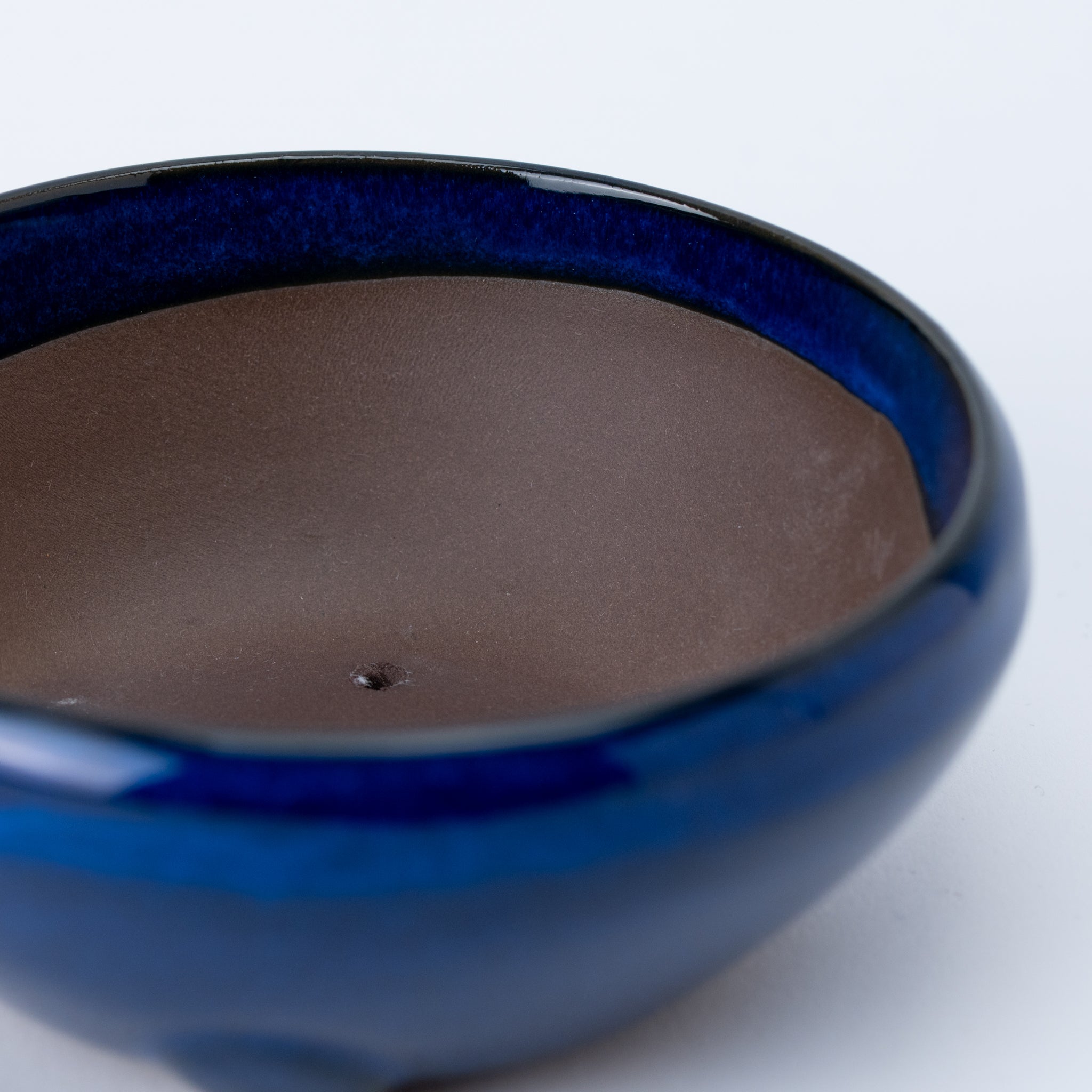 Naginowa Namako Navy BANKO Ware Japanese Bonsai Pot Set of 3