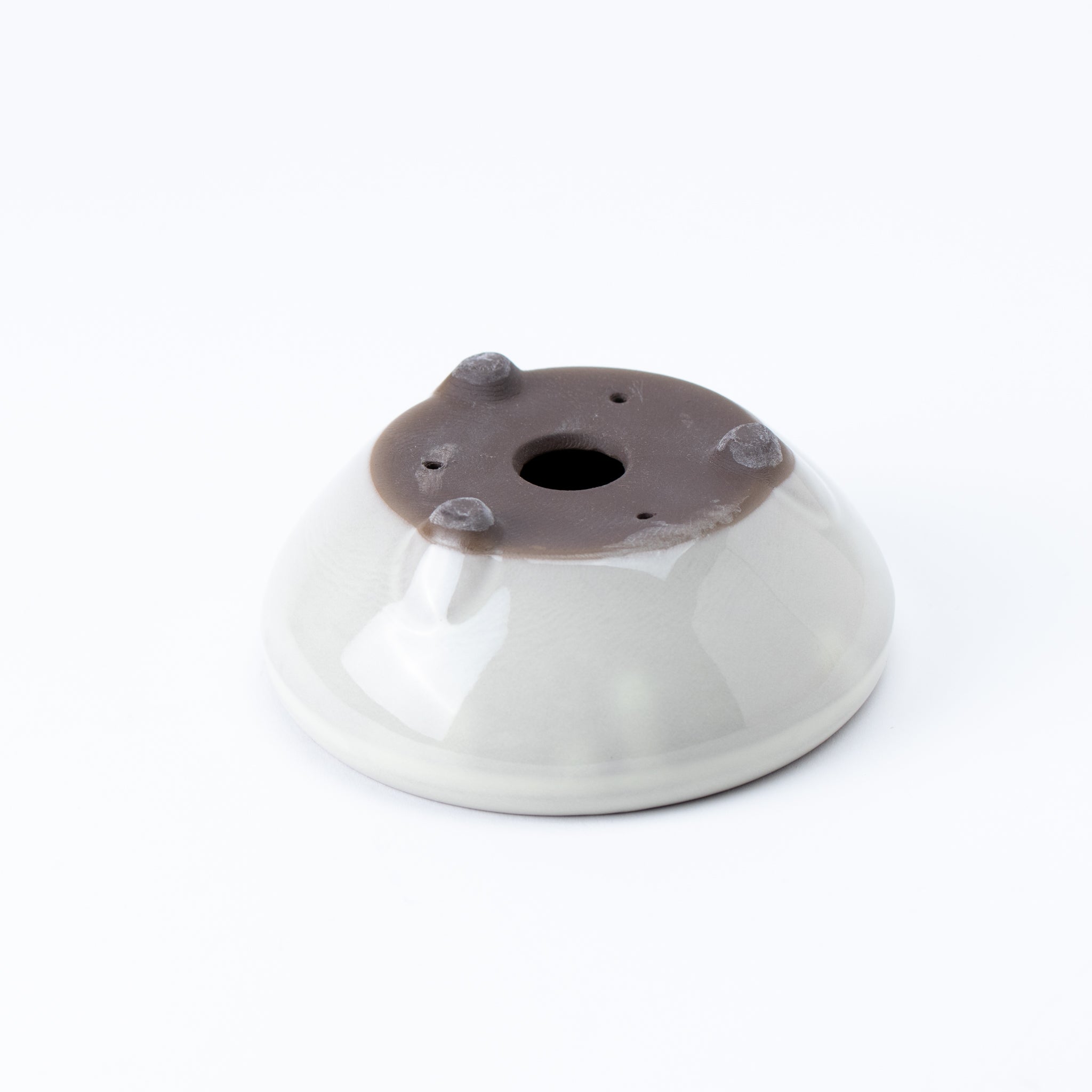 Naginowa Cream BANKO Ware Japanese Bonsai Pot Set of 3