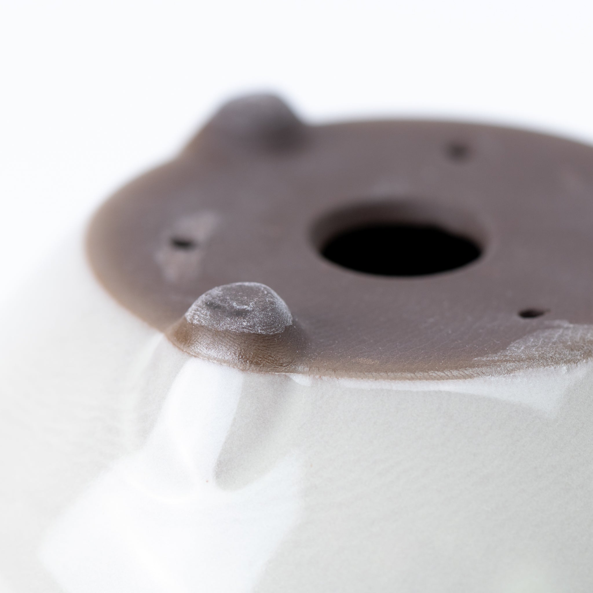 Naginowa Cream BANKO Ware Japanese Bonsai Pot Set of 3