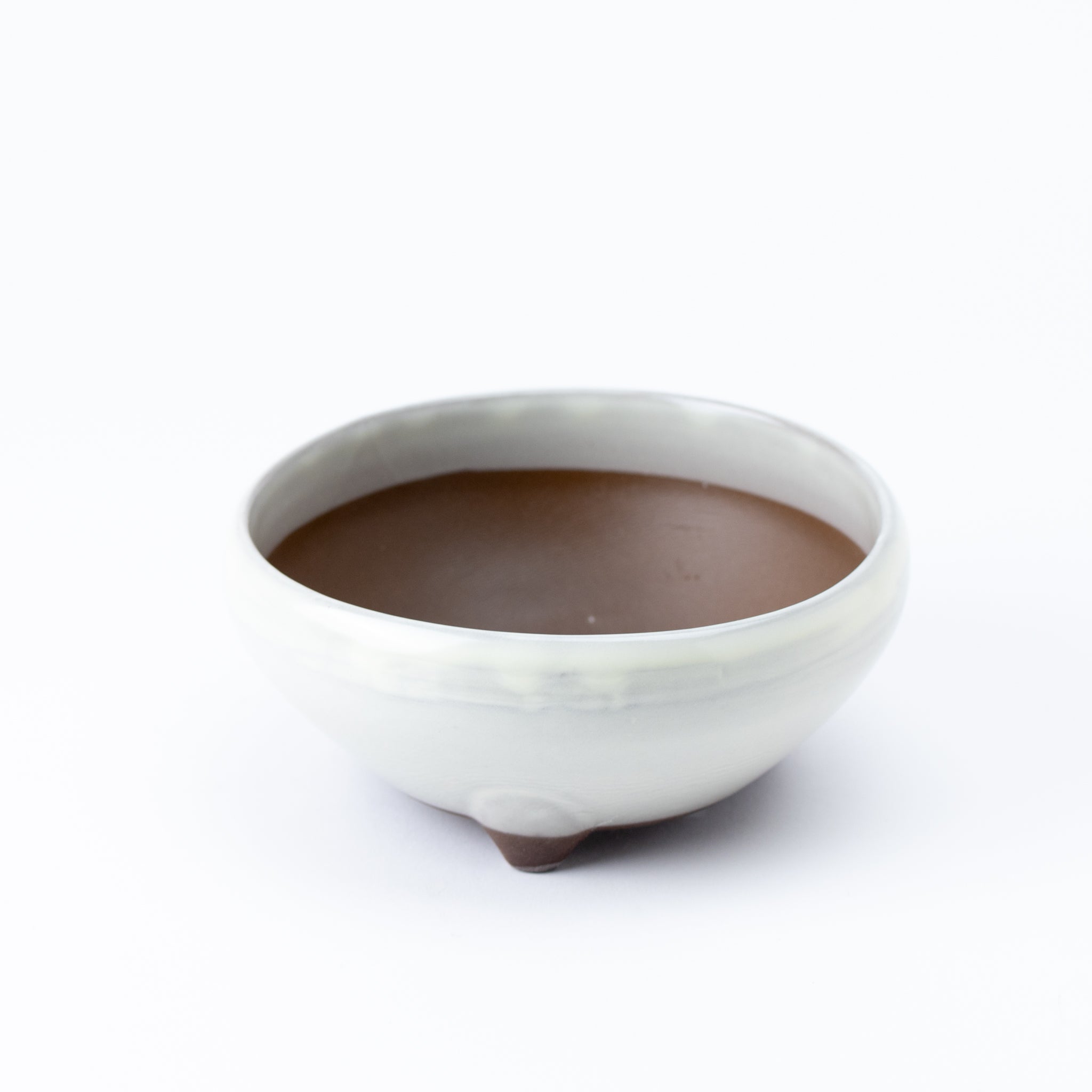 Naginowa Cream BANKO Ware Japanese Bonsai Pot Set of 3