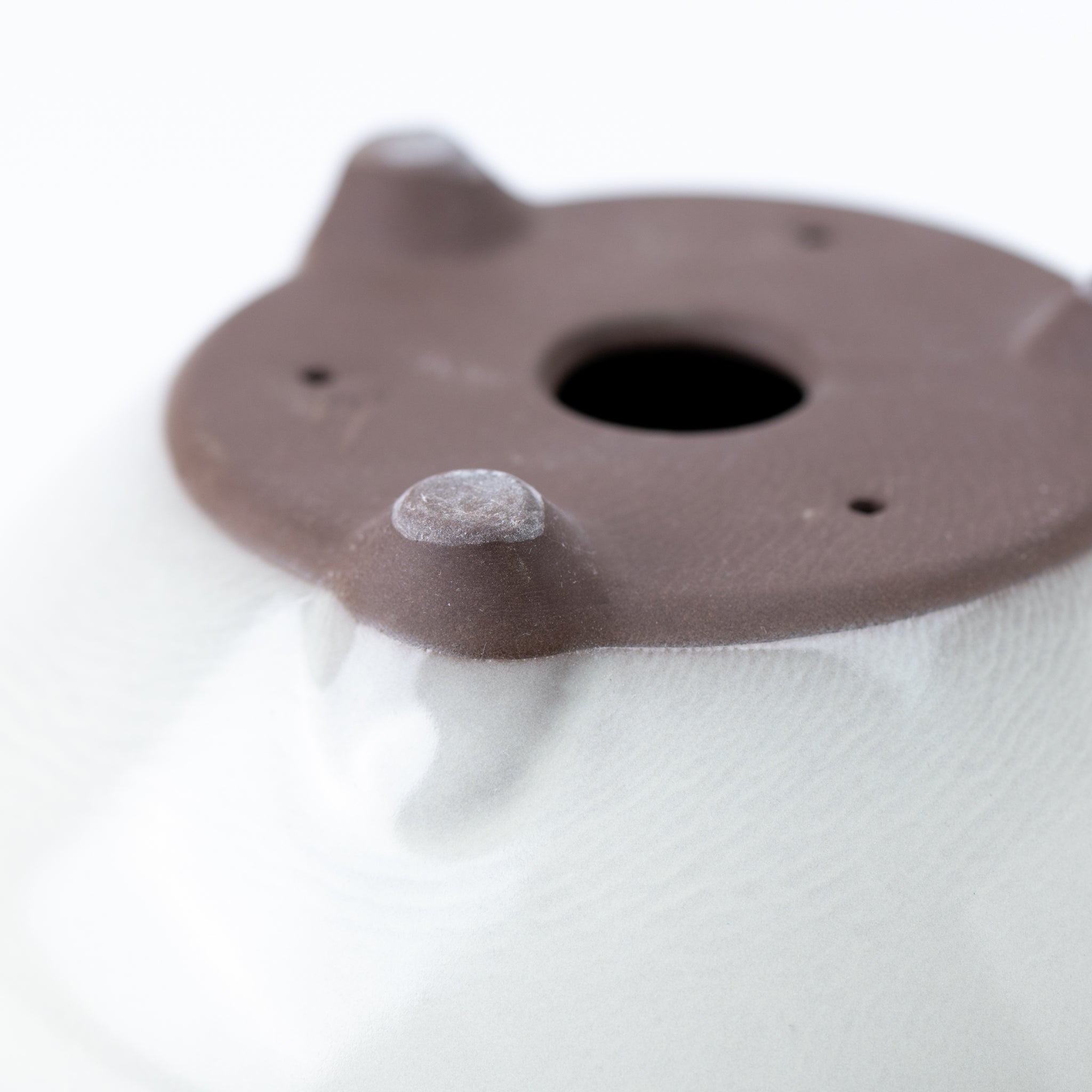 Naginowa Cream BANKO Ware Japanese Bonsai Pot Set of 3