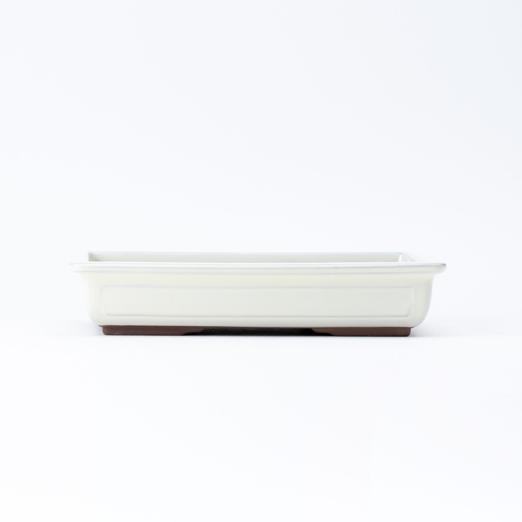 Naginowa Cream longhorn BANKO Ware Japanese Bonsai Pot Set of 3 (Size 8, 9, and 10)