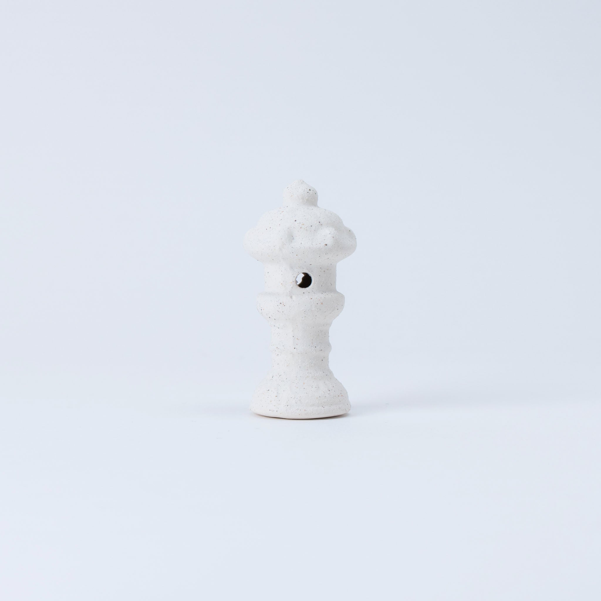 Bonsai Ornament - White Snow Japanese Lantern