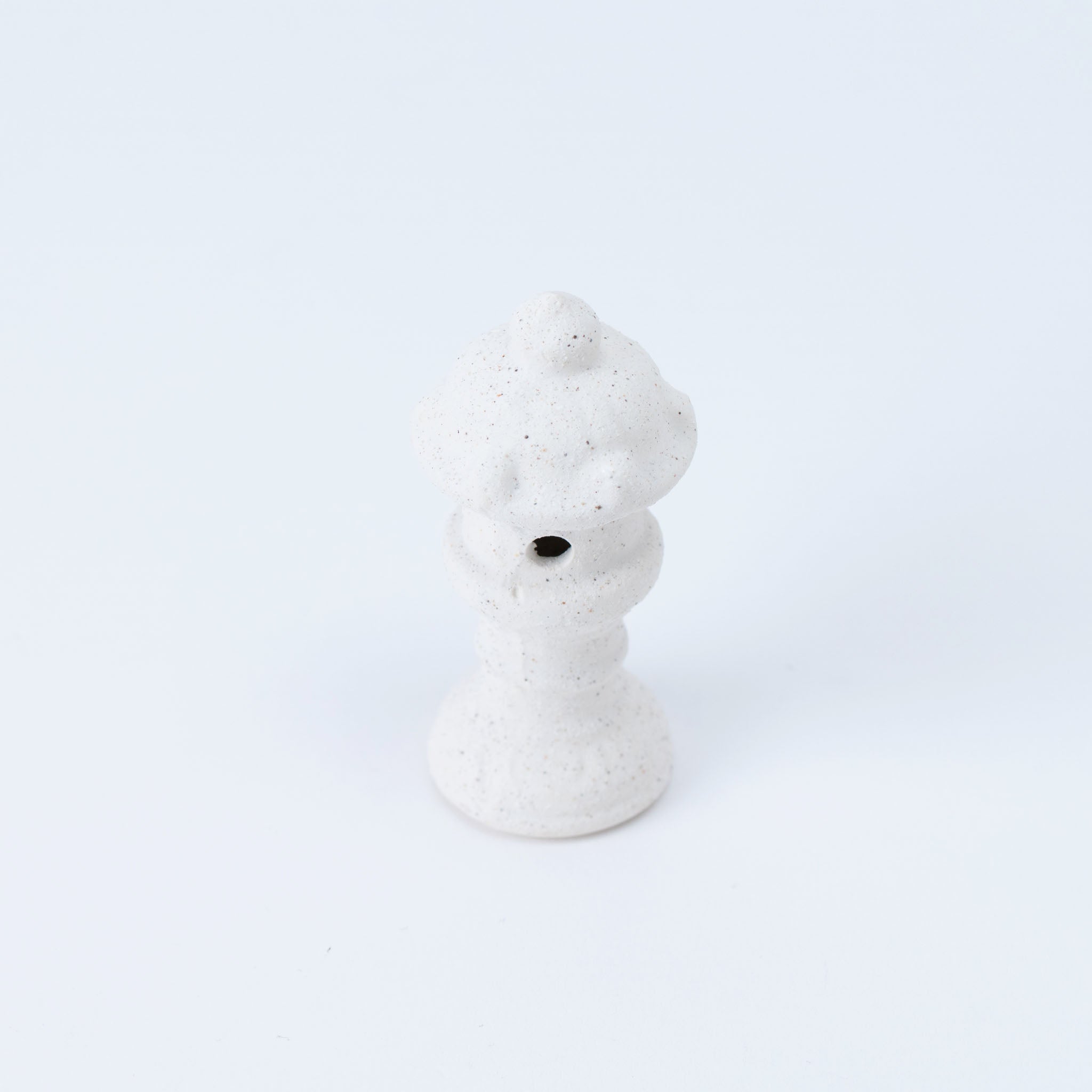 Bonsai Ornament - White Snow Japanese Lantern