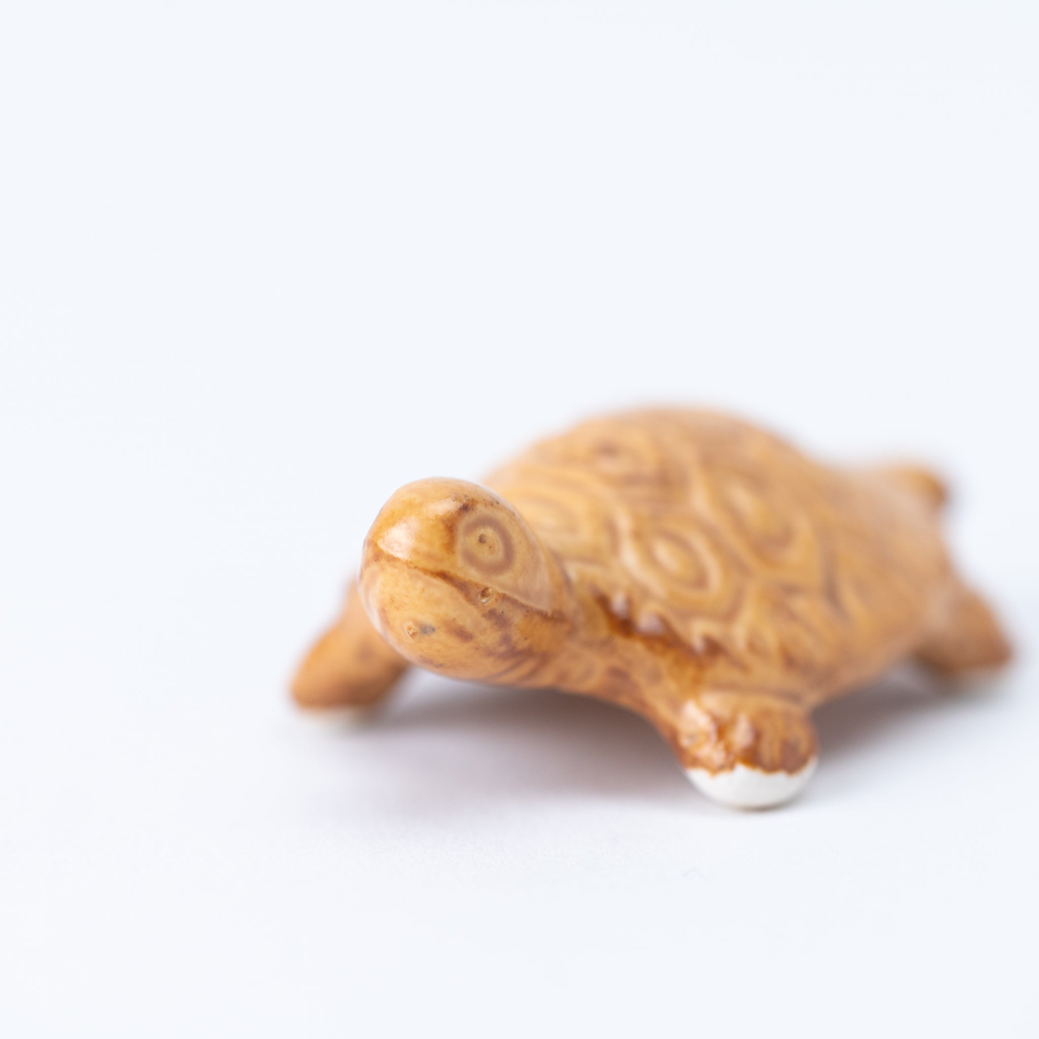 Bonsai Ornament - Beige Turtle