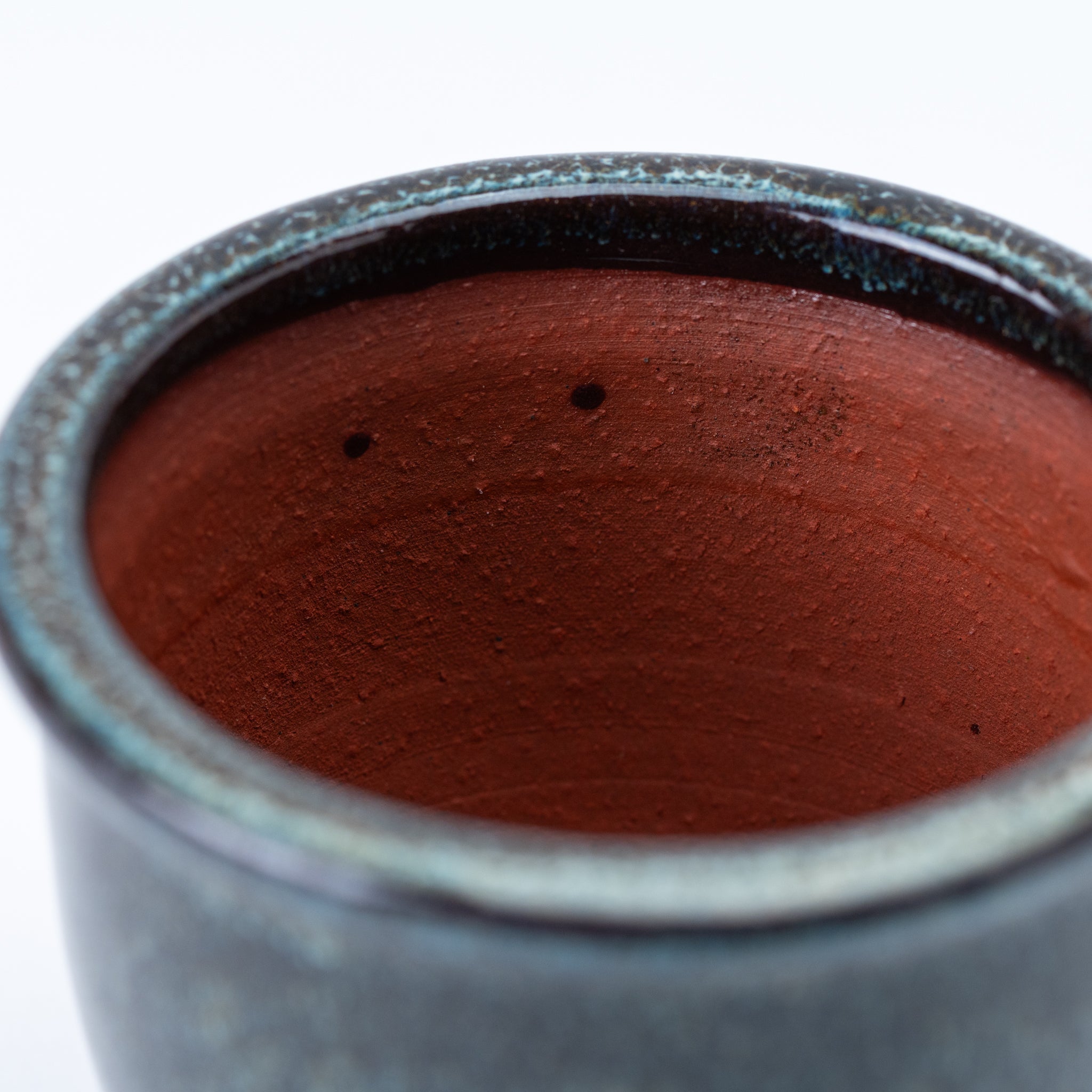 Eimei Tokoname Ware Round with Deep Rim Japanese Bonsai Pot