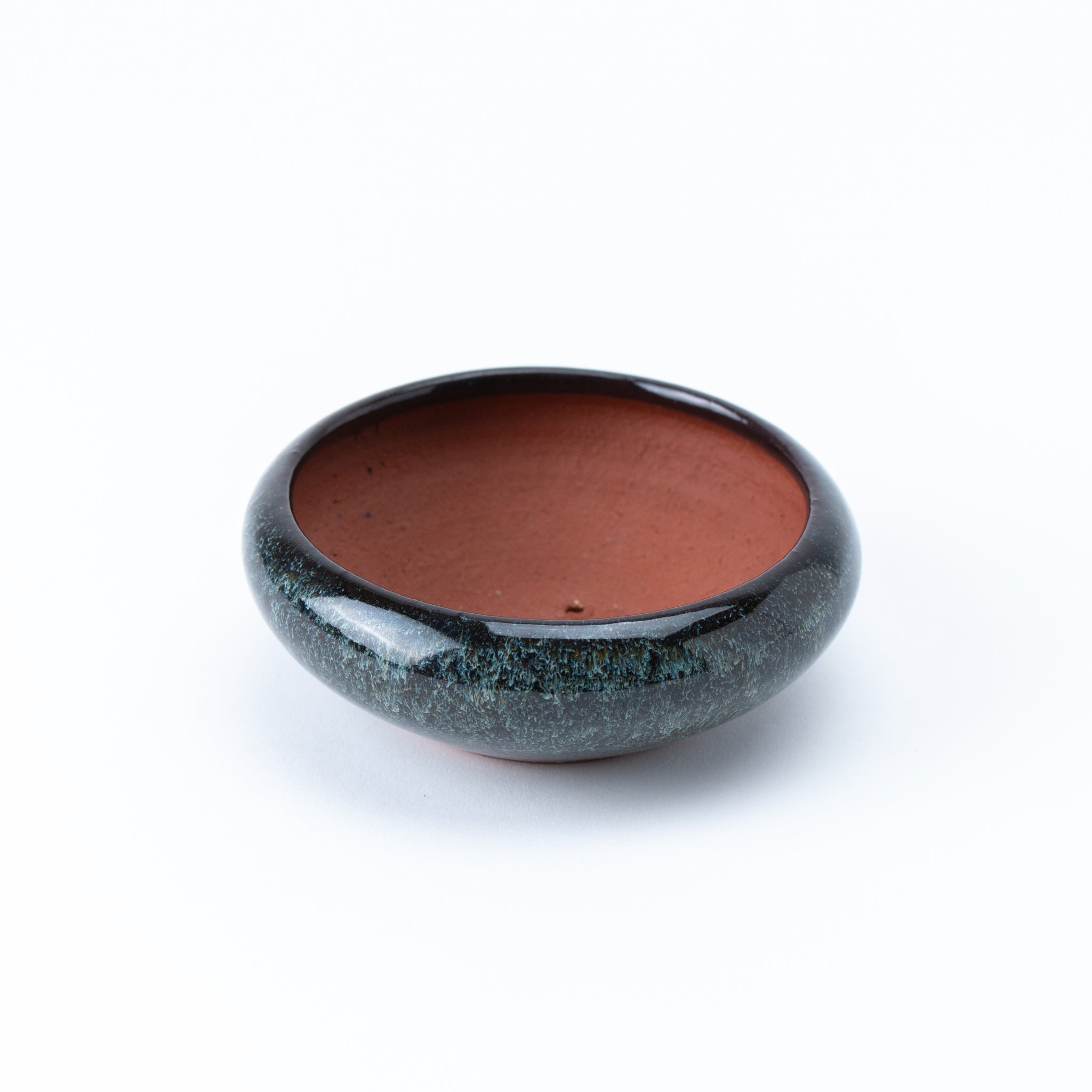 Eimei Tokoname Ware Round Iron Japanese Bonsai Pot
