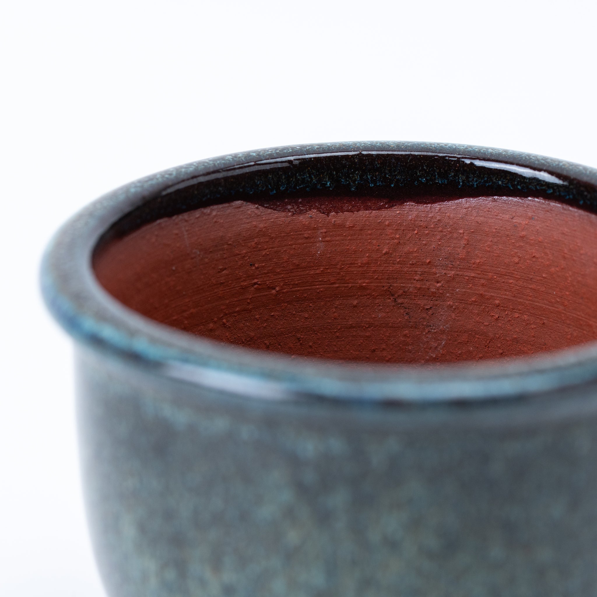 Eimei Tokoname Ware Round with Deeper Rim Japanese Bonsai Pot
