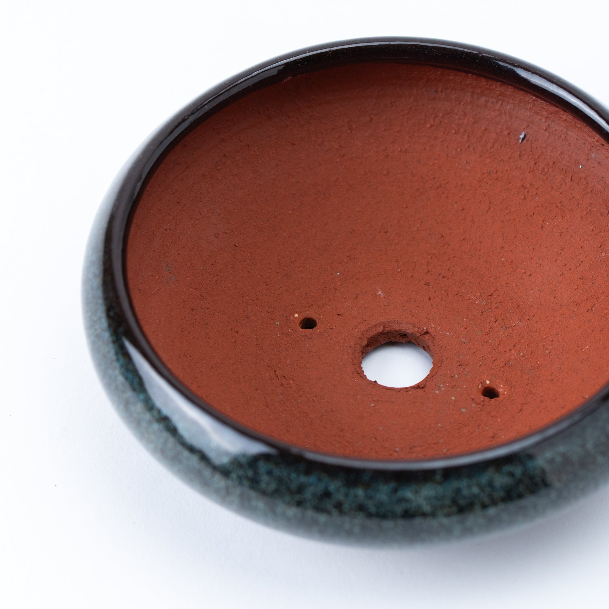 Eimei Tokoname Ware Bigger Round Iron Japanese Bonsai Pot