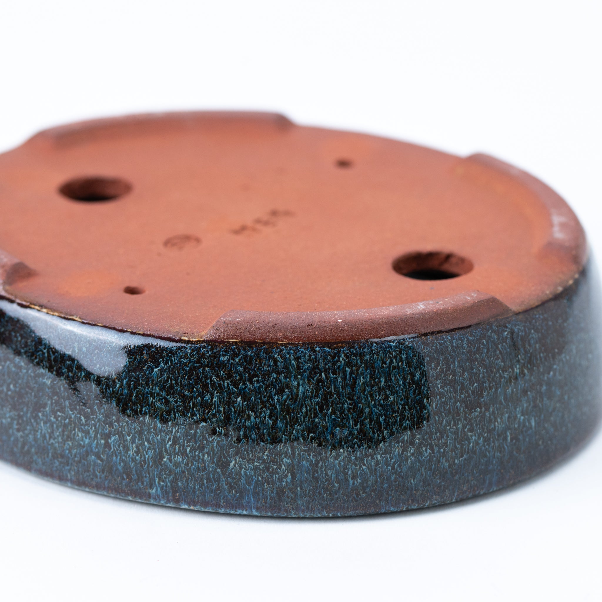 Eimei Tokoname Ware Oval Green Japanese Bonsai Pot
