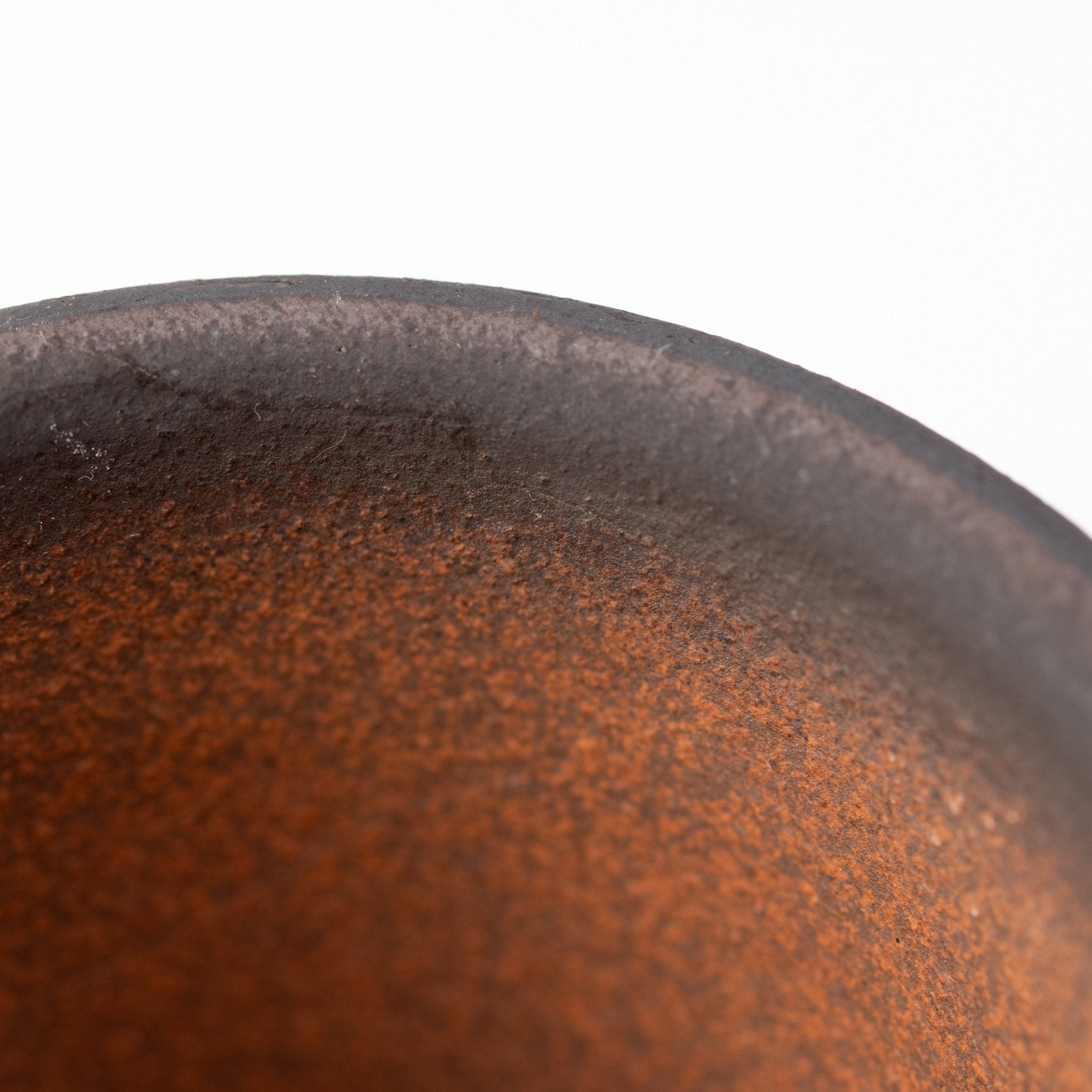 Naginowa Kurofuki Standard BANKO Ware Japanese Bonsai Pot 4.3in.