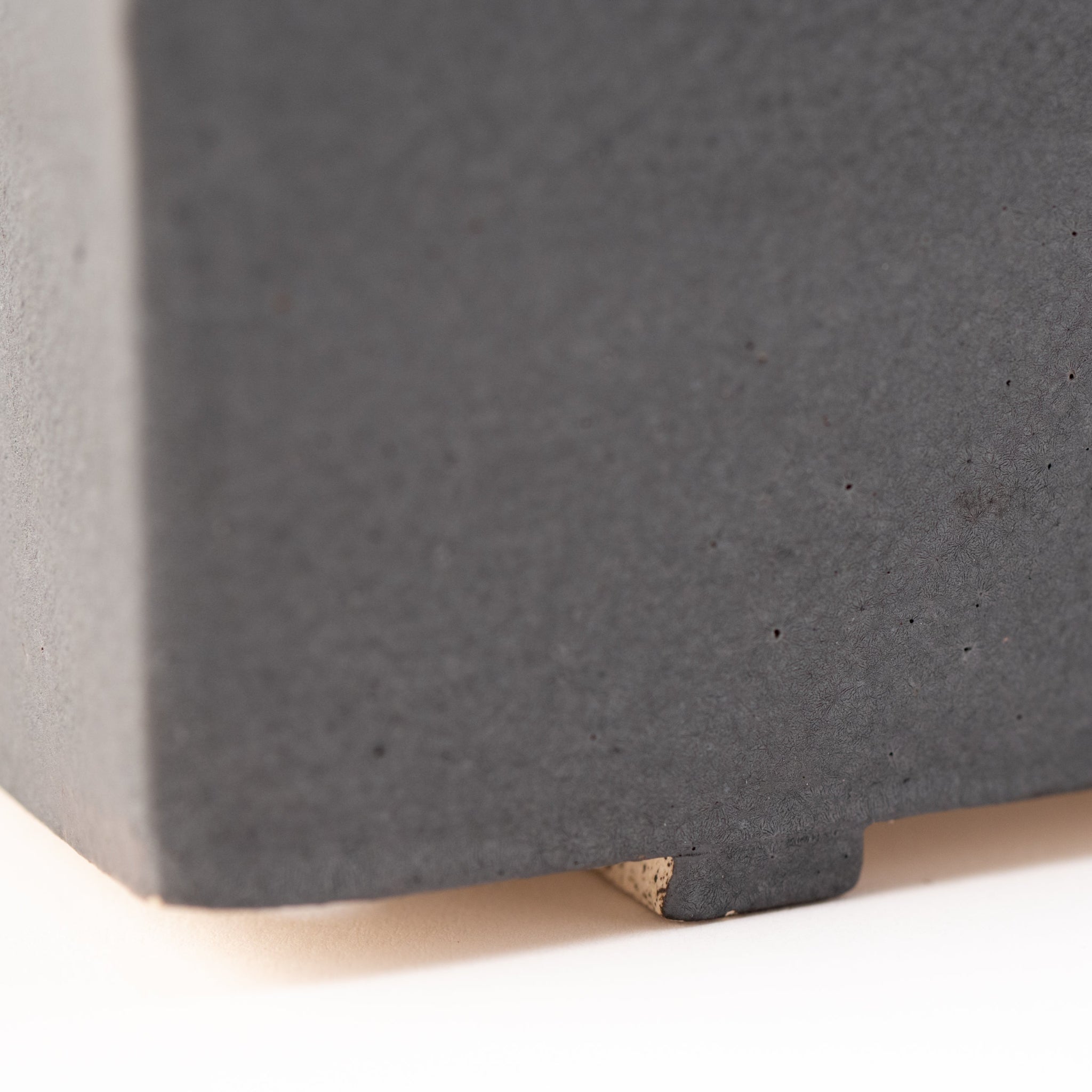 Naginowa Black right angle BANKO Ware Japanese Bonsai Pot 9.1in.