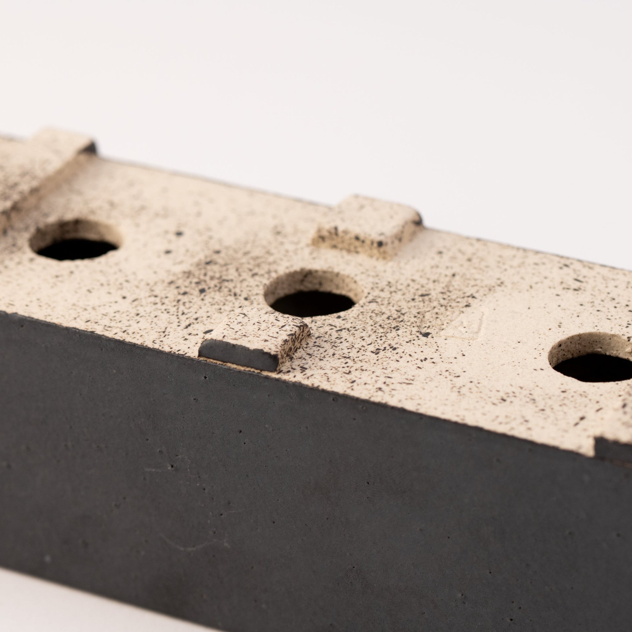 Naginowa Black right angle BANKO Ware Japanese Bonsai Pot 9.1in.