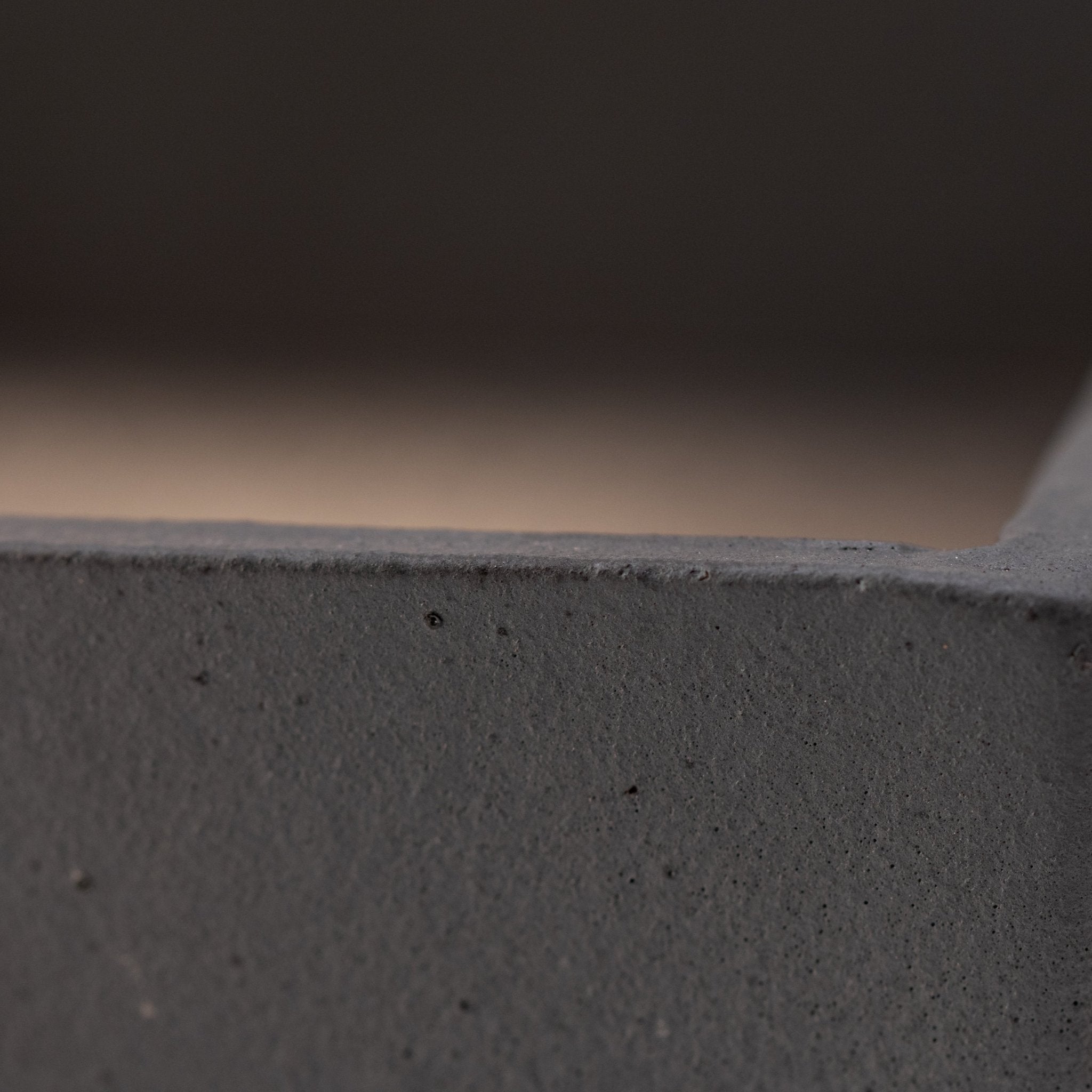 Naginowa Black square BANKO Ware Japanese Bonsai Pot 5.9in.