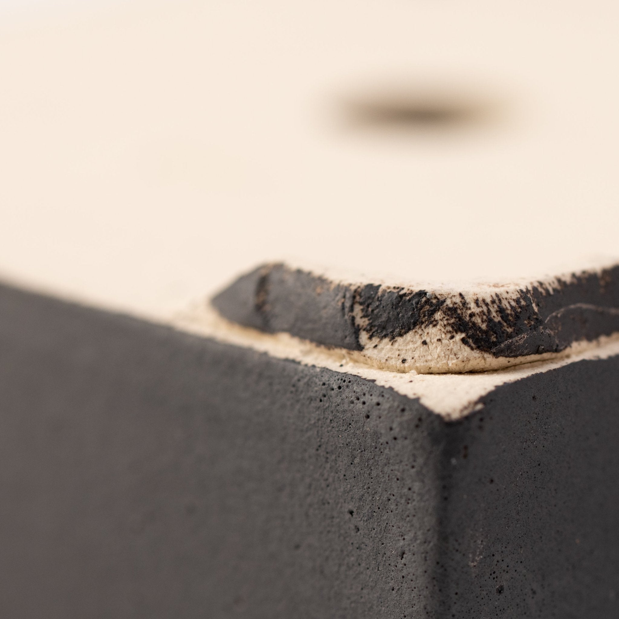 Naginowa Black square BANKO Ware Japanese Bonsai Pot 5.9in.