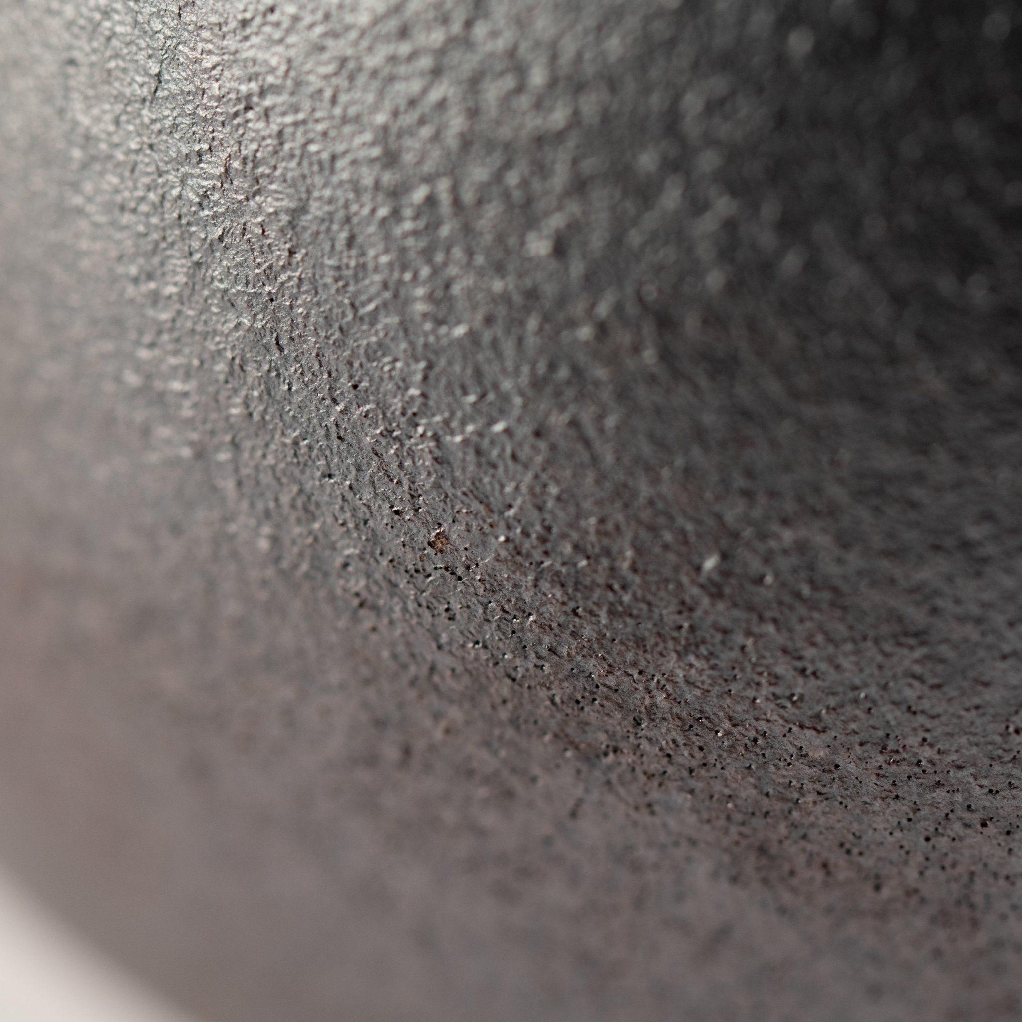 Naginowa Black BANKO Ware Japanese Bonsai Pot 3.9in.