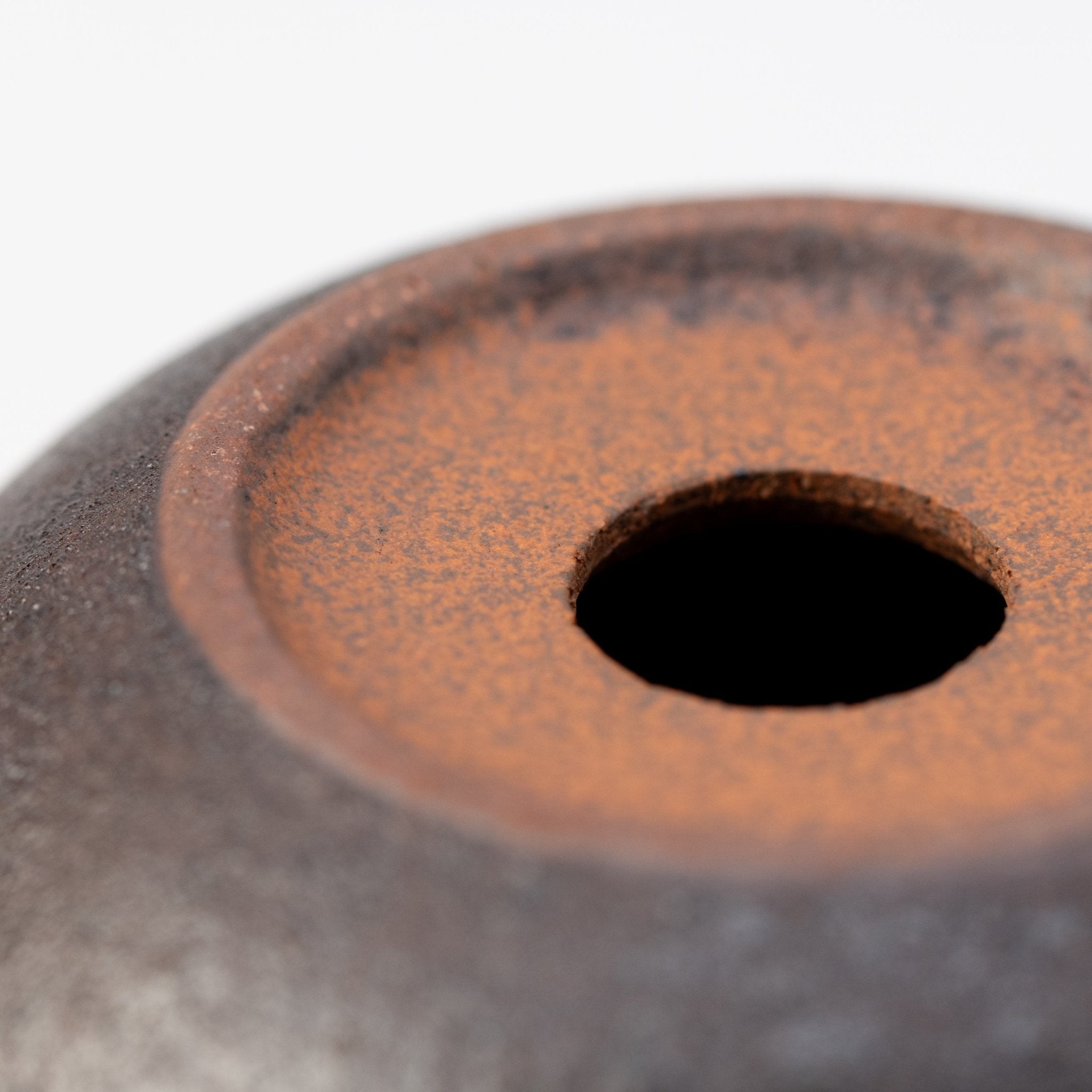 Naginowa Black BANKO Ware Japanese Bonsai Pot 3.9in.