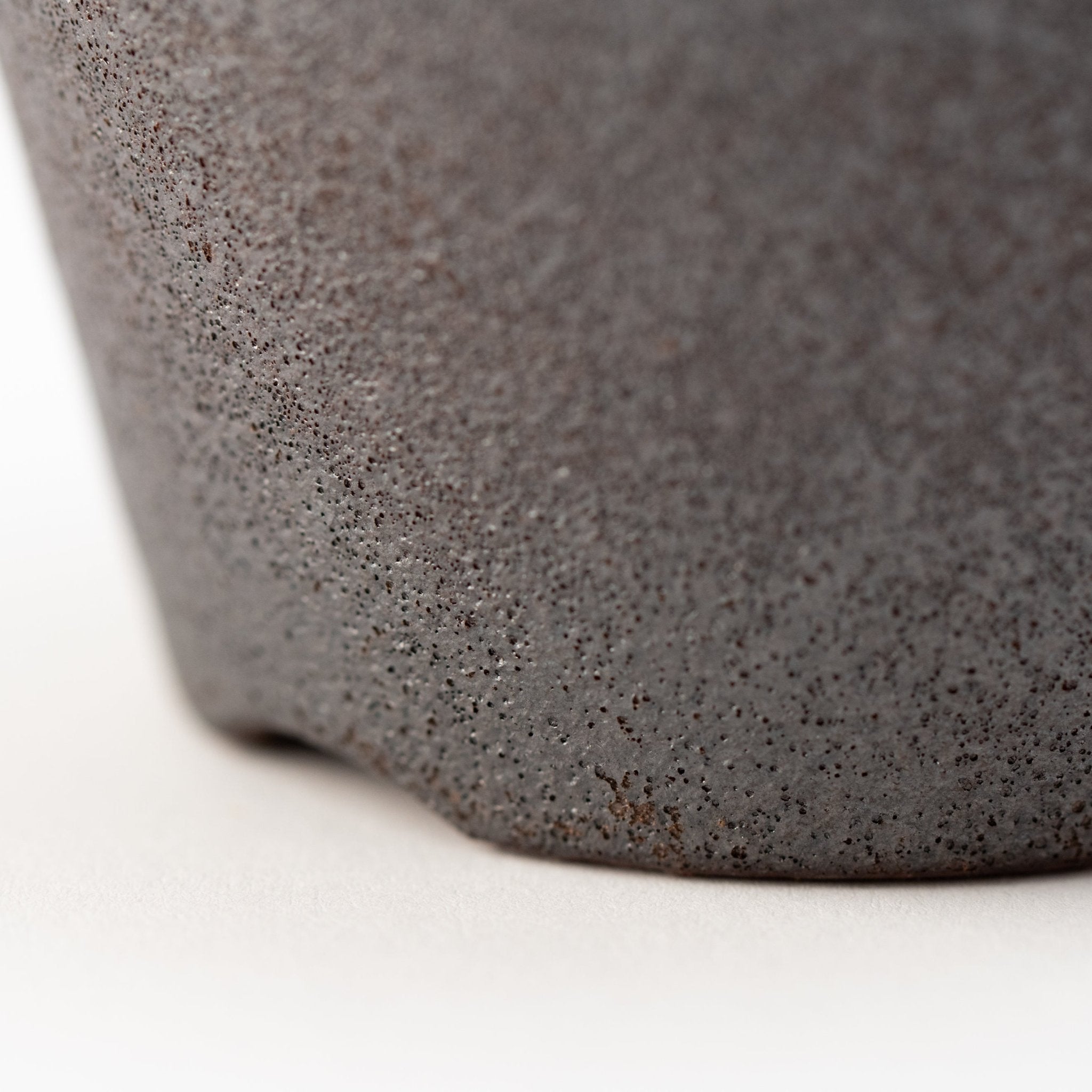 Naginowa Black Standard BANKO Ware Japanese Bonsai Pot 4.3in.