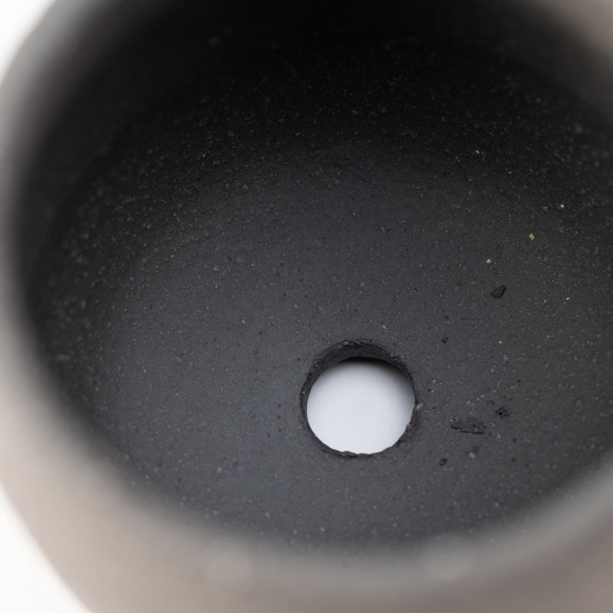 Naginowa black terracotta BANKO Ware Japanese Bonsai Pot 3.5in.