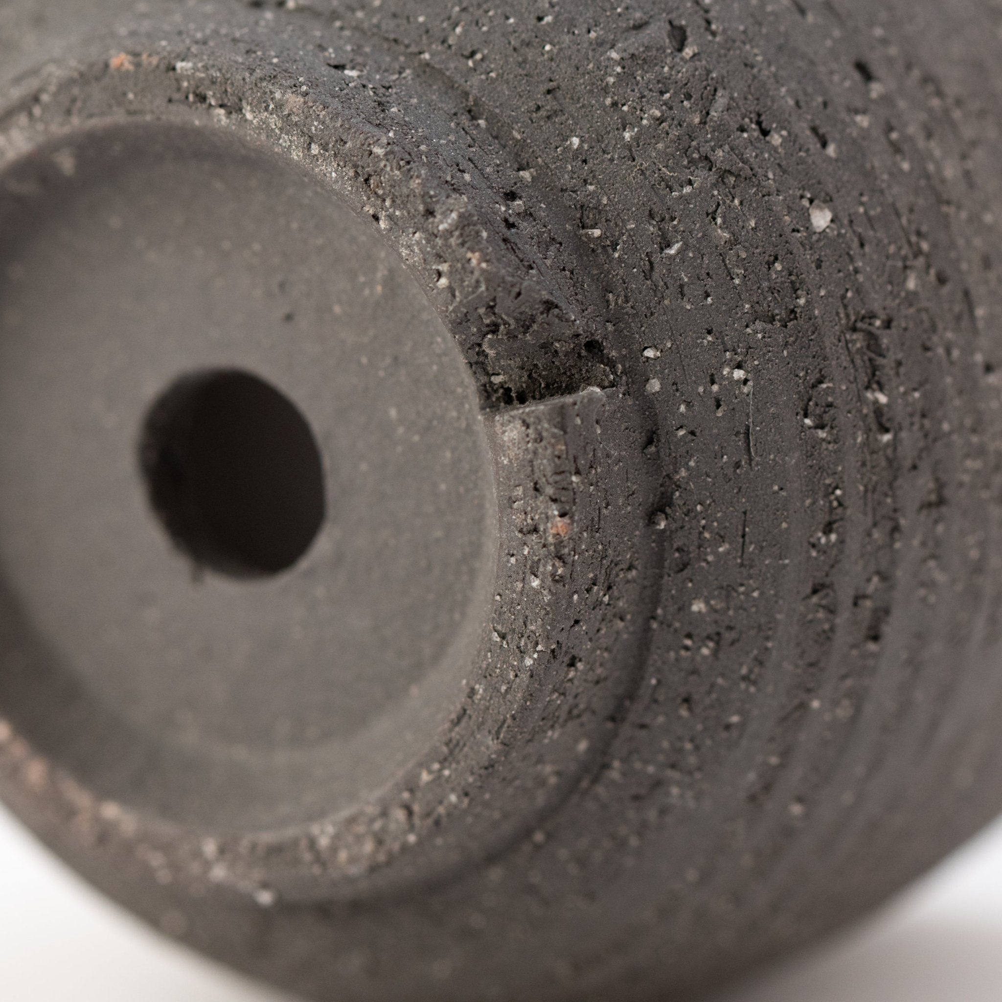 Naginowa black terracotta BANKO Ware Japanese Bonsai Pot 3.5in.