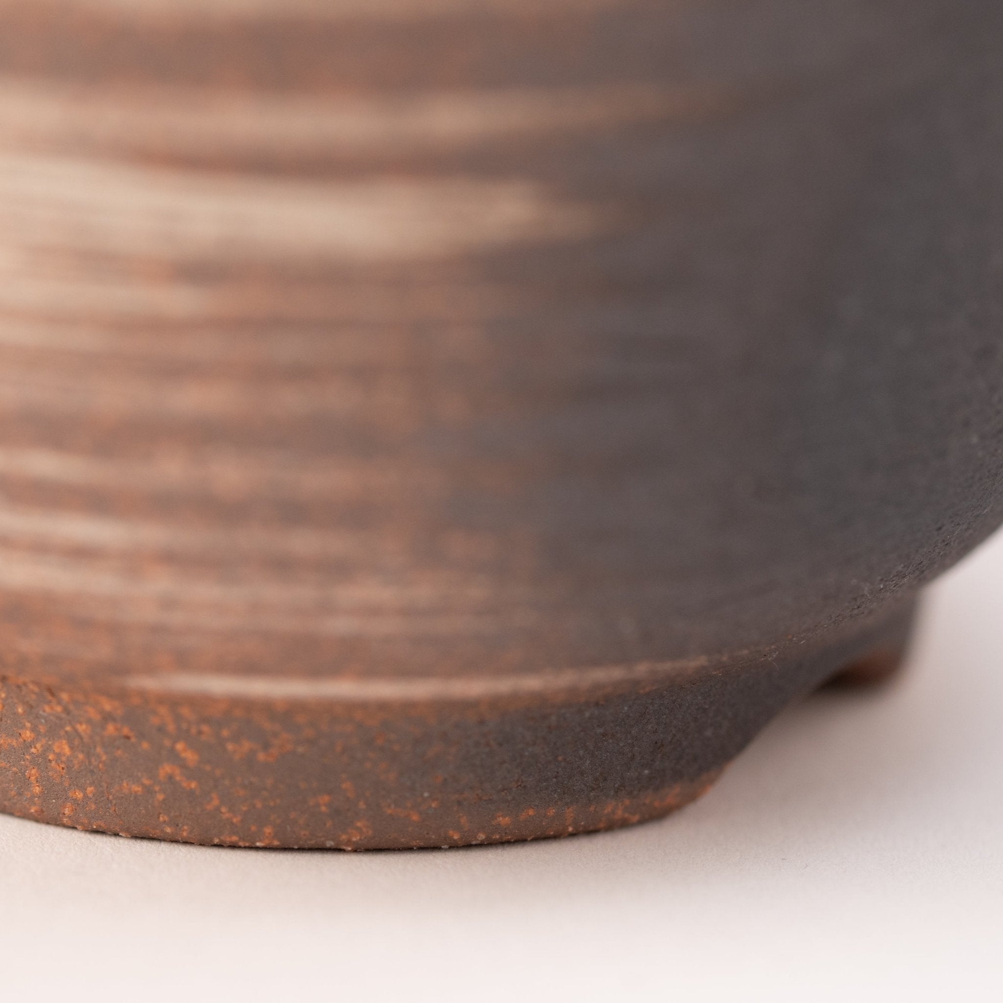 Naginowa Kinbuki Rounded BANKO Ware Japanese Bonsai Pot 4.3in.