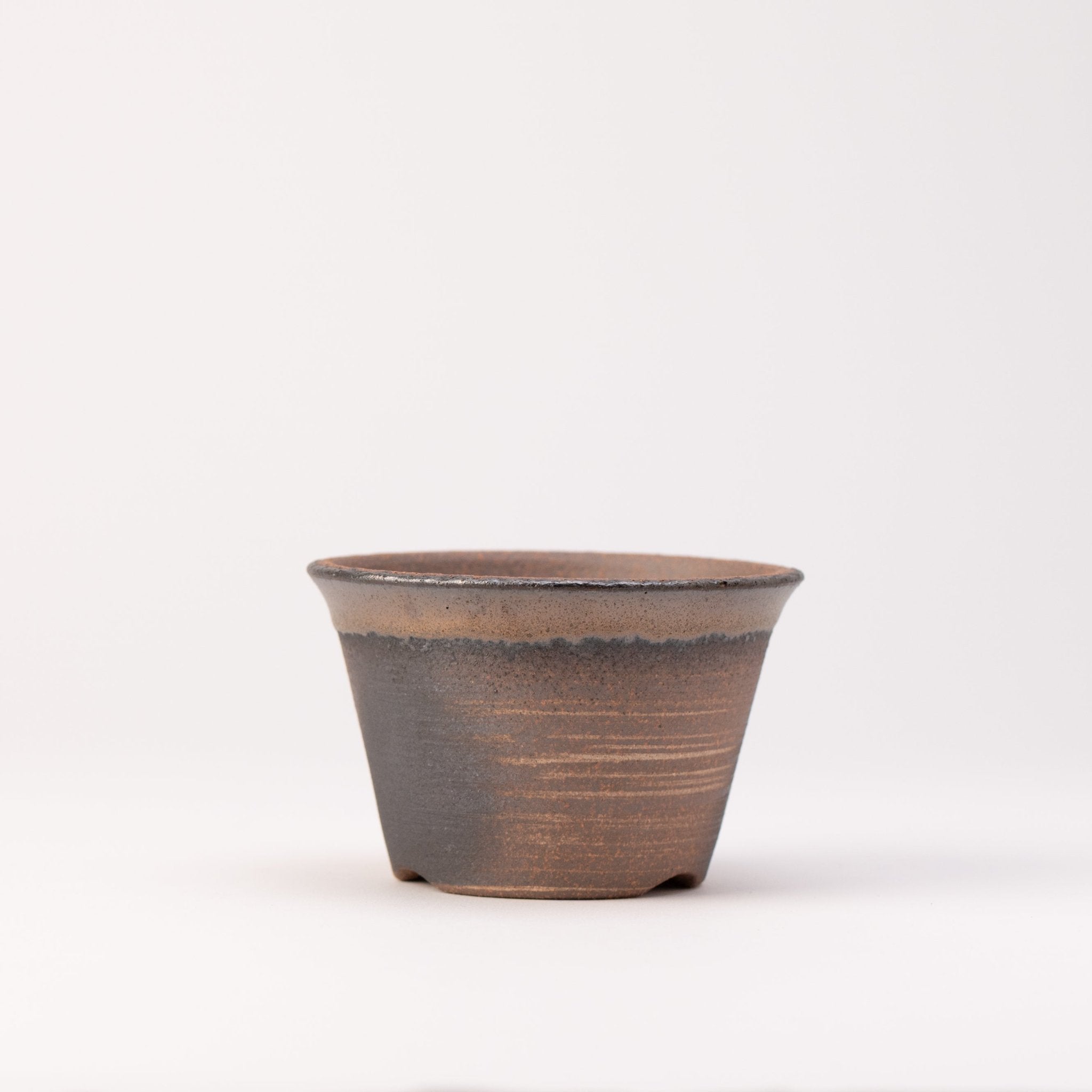 Naginowa Kinbuki Standard BANKO Ware Japanese Bonsai Pot 4.3in.