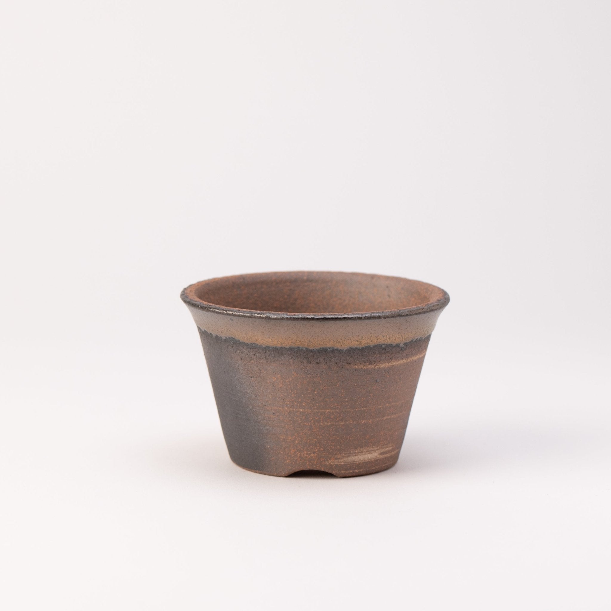 Naginowa Kinbuki Standard BANKO Ware Japanese Bonsai Pot 4.3in.