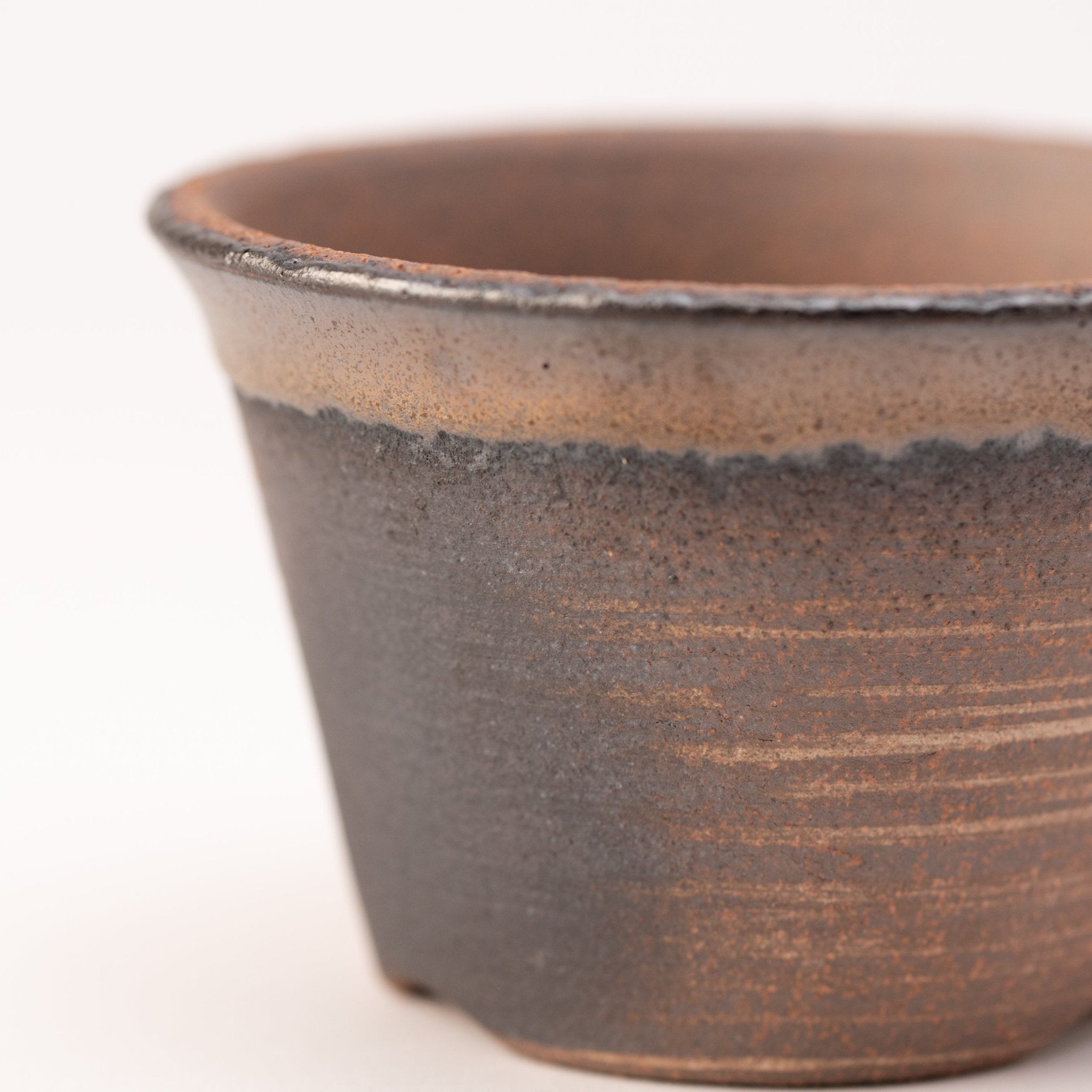 Naginowa Kinbuki Standard BANKO Ware Japanese Bonsai Pot 4.3in.