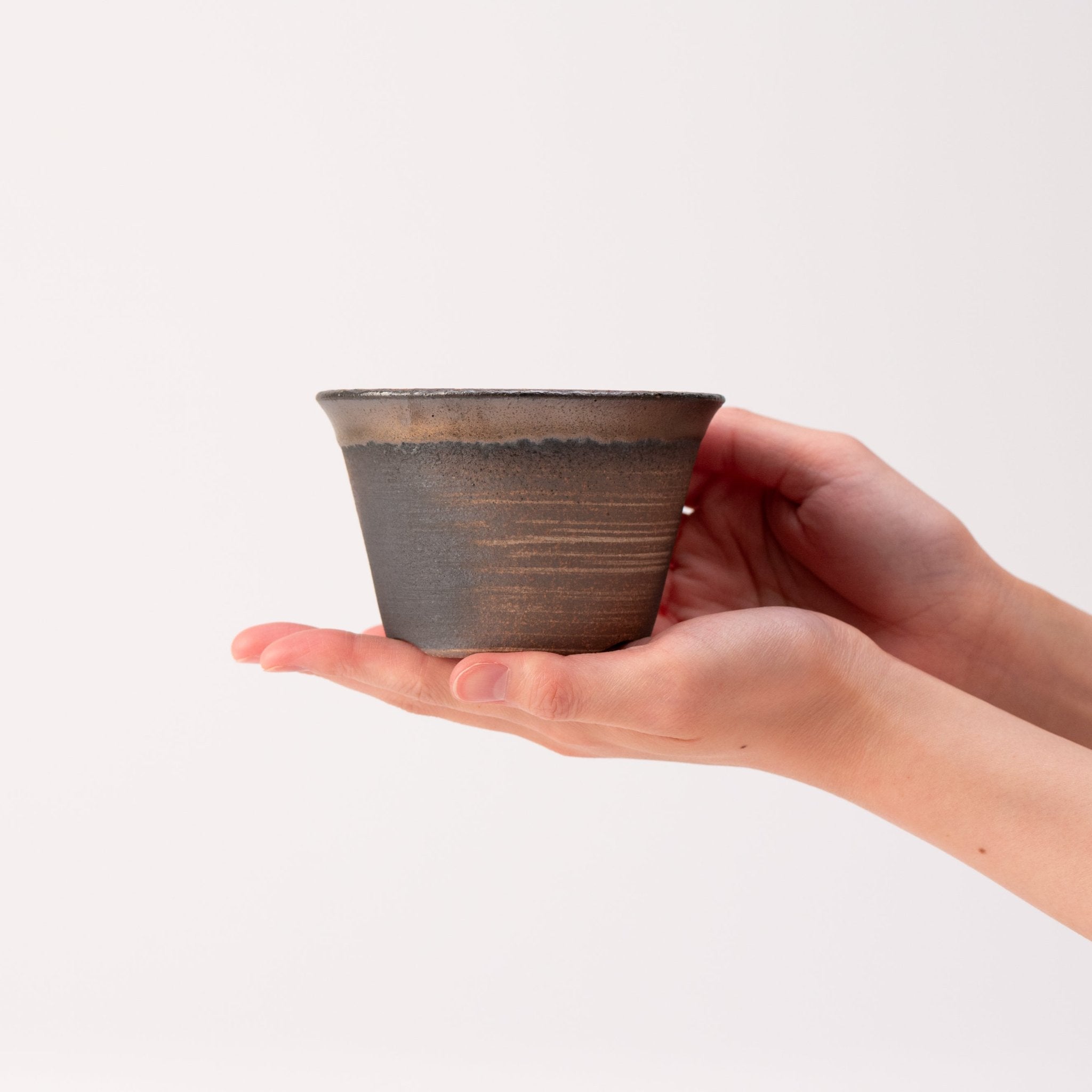 Naginowa Kinbuki Standard BANKO Ware Japanese Bonsai Pot 4.3in.