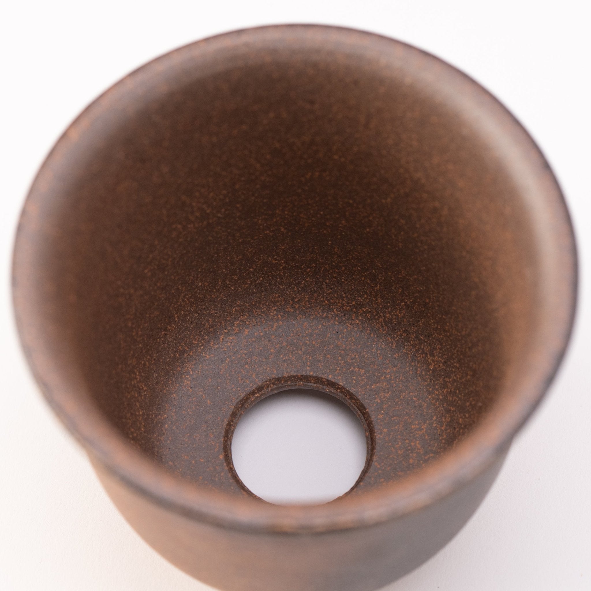 Naginowa Kinbuki Deep rounded BANKO Ware Japanese Bonsai Pot 4.7in.