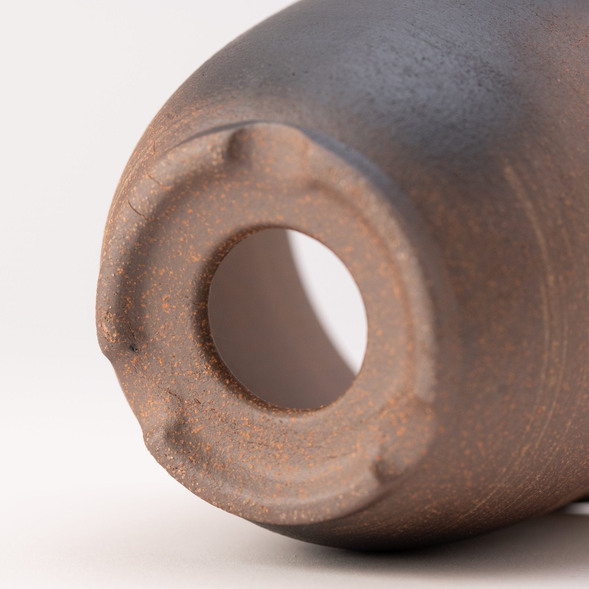 Naginowa Kinbuki Deep rounded BANKO Ware Japanese Bonsai Pot 4.7in.