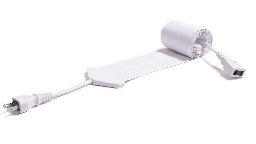 Naginowa the thinnest extension power cord in the world【White】