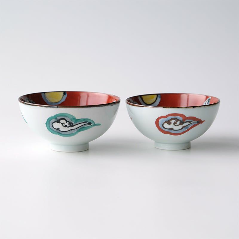 Moe Mt Fuji Traditional Japanese Style Rice Bowl Porcelain Small