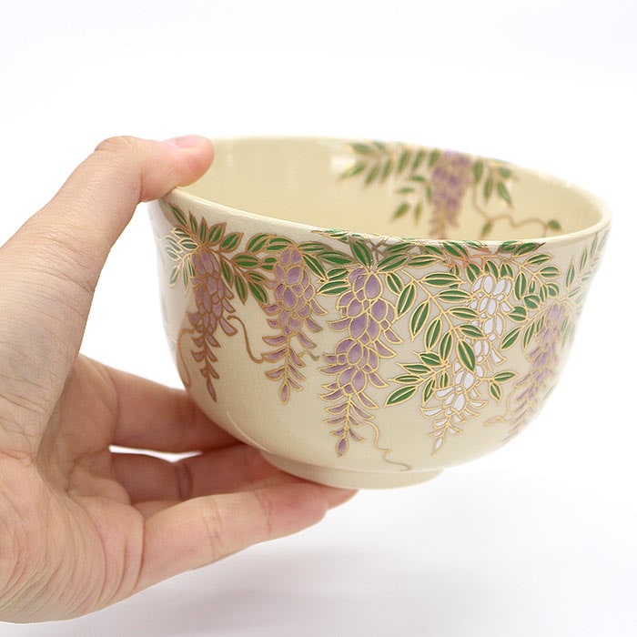 Traditional Matcha Bowl Wisteria