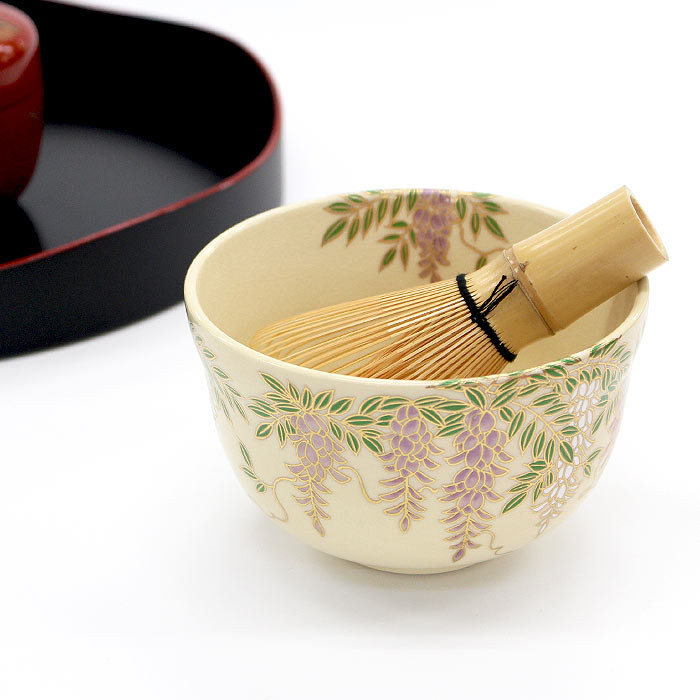 Traditional Matcha Bowl Wisteria