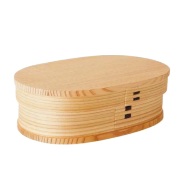 Oval Shaped Japanese Magewappa Bento Box Large