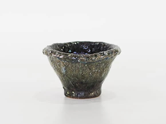 Japanese Bonsai Pot, Blue Kiln Henshi, Hand-Formed, No.3.5