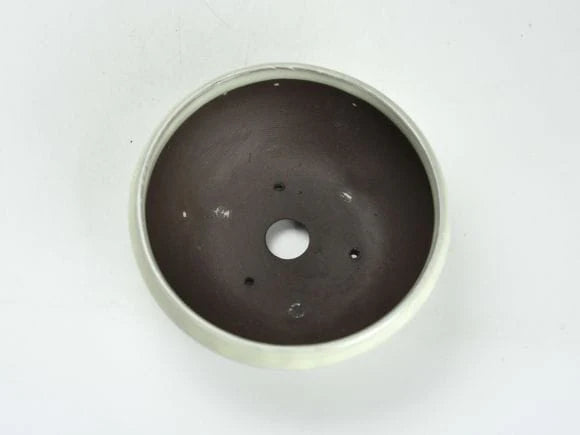 Japanese Bonsai Pot - Seto-ware Iron Pot Cream No.5