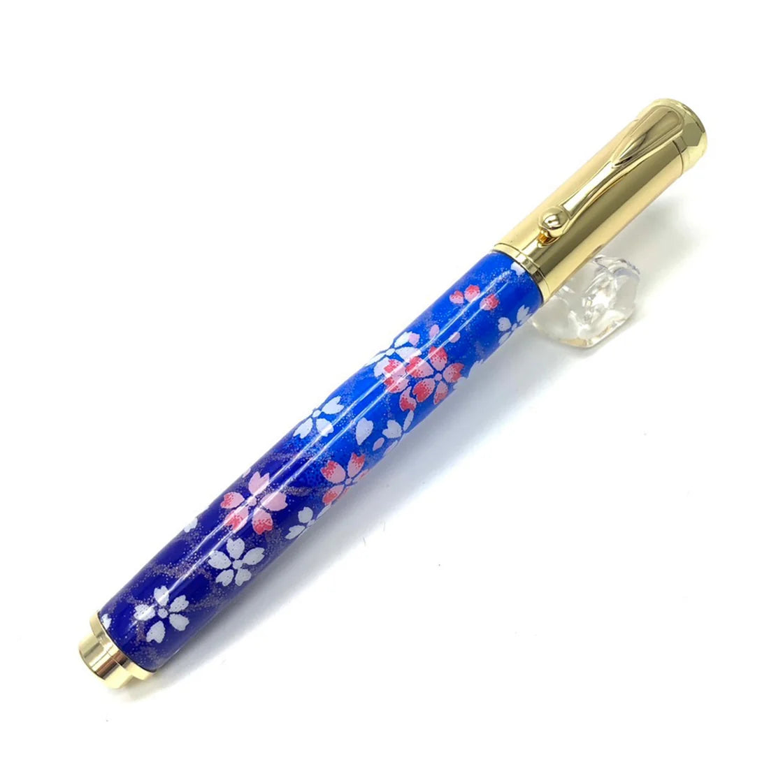 F-style Miyabina Mino Washi Yuzen Pattern Magnet Cap Fountain Pen Weeping Cherry Blossom/Navy TWM2313