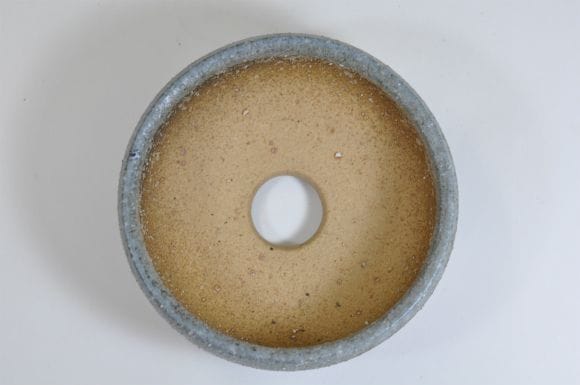 Japanse Bonsai pot Shigaraki-ware Iron Pot, White Snow No.5