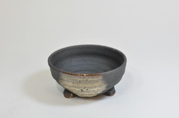 Japanese Bonsai Pot, Shigaraki ware, Fujikyu handmade bowl, shallow type, No.3