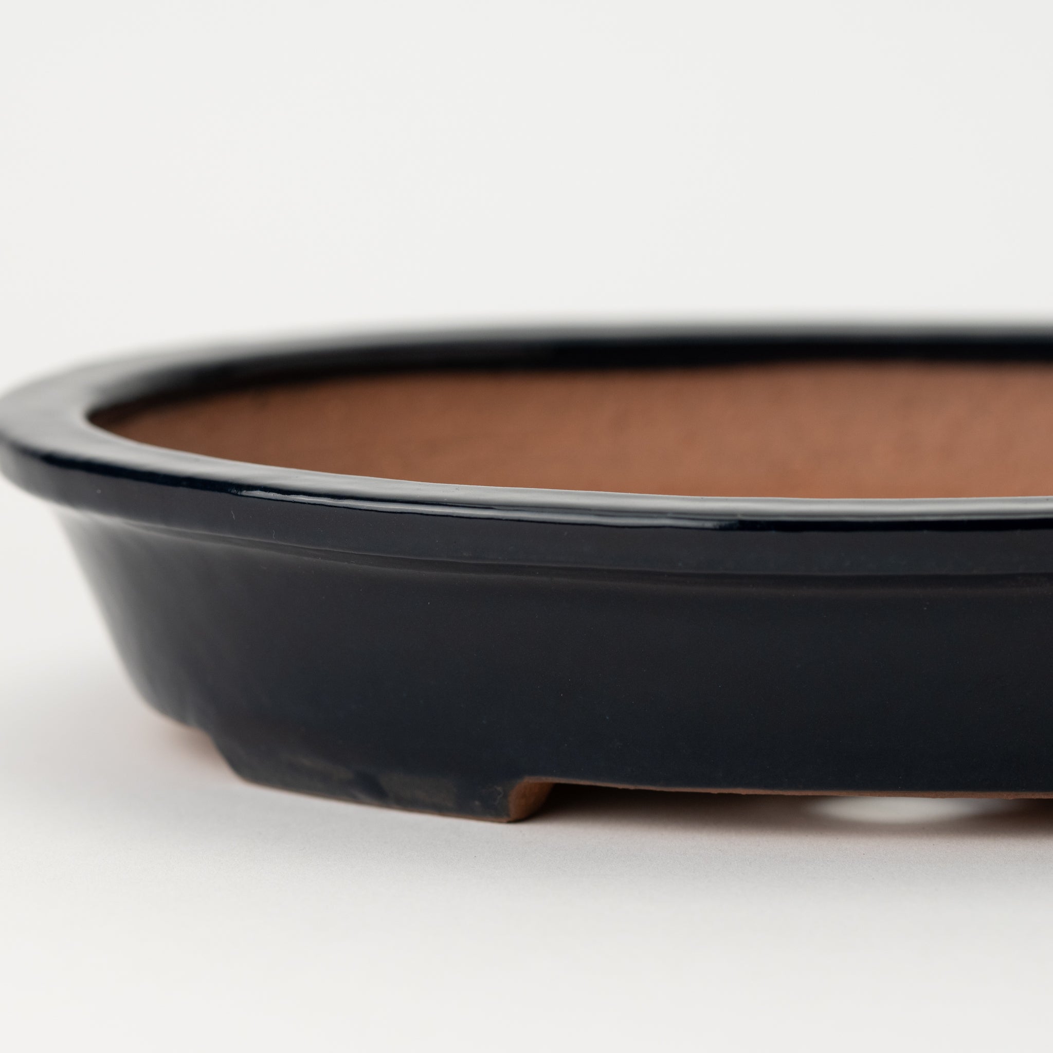 Sambo Tokonami Ware Oval Medim Shallow Japanese Bonsai Pot 10.8 in.