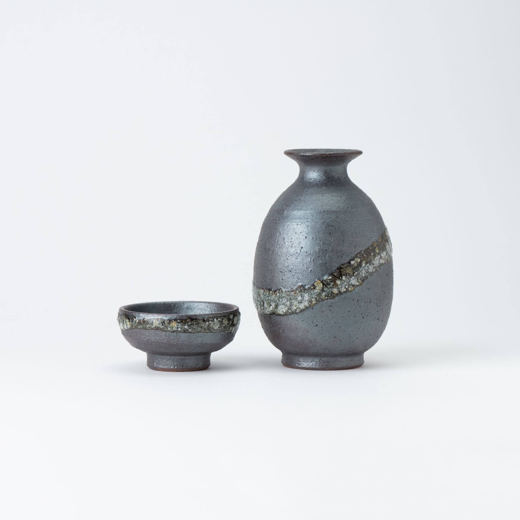 Naginowa Shigaraki Ware Ginga Sakazuki Sake Cup