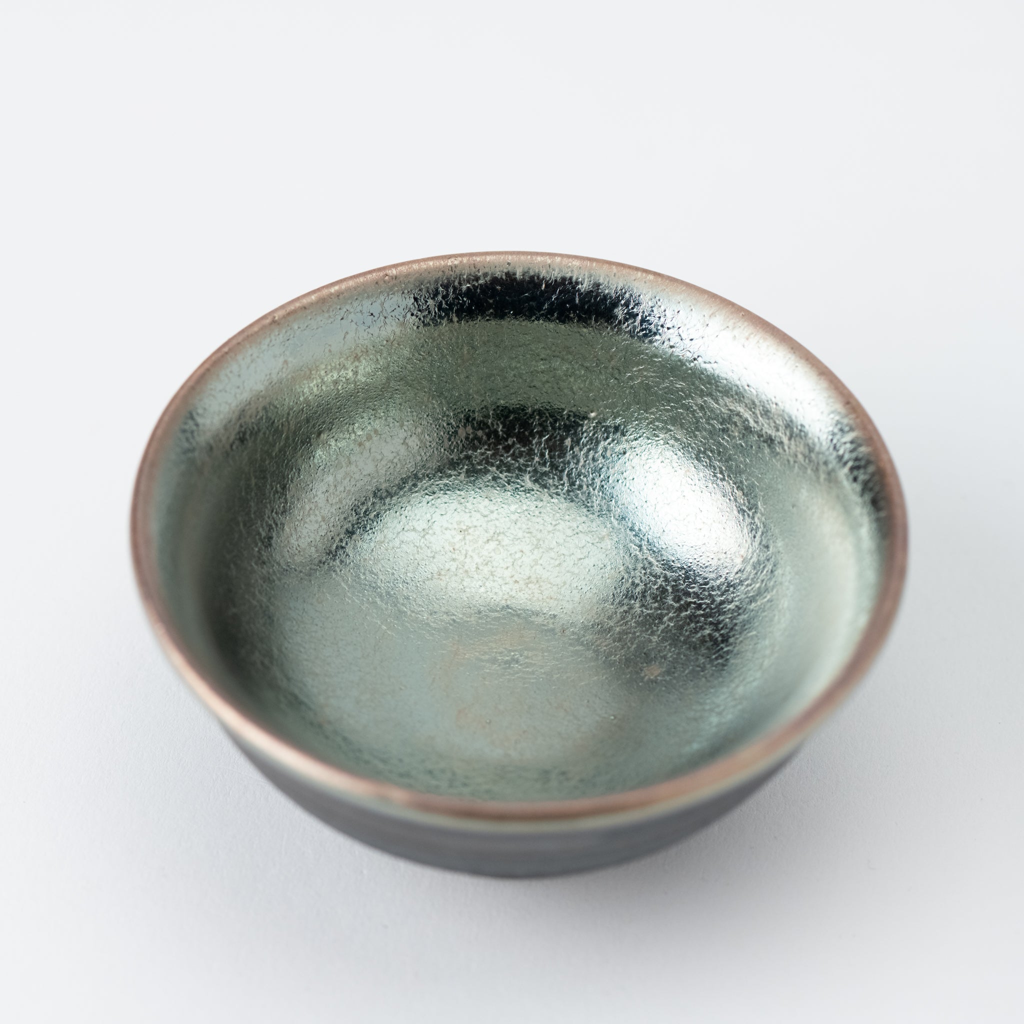 Naginowa Shigaraki Ware Water Mirror Recieving Cup for Sake