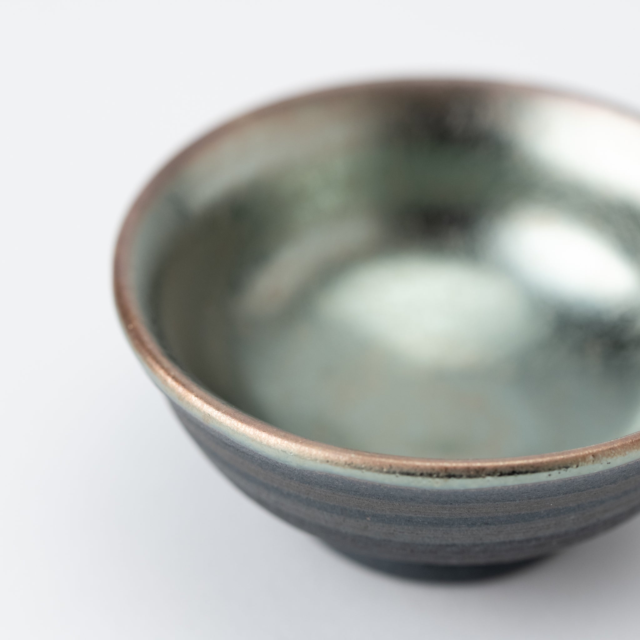 Naginowa Shigaraki Ware Water Mirror Recieving Cup for Sake